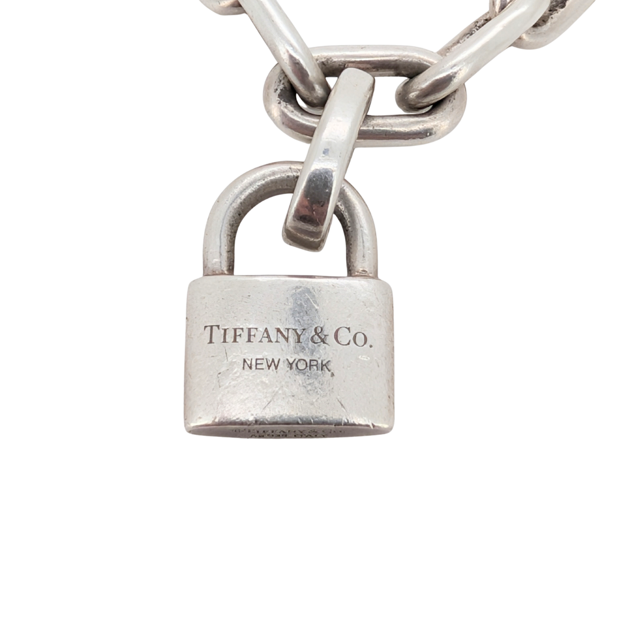 Tiffany & Co Hardwear Lock Pearl Sterling Silver Necklace Bracelet