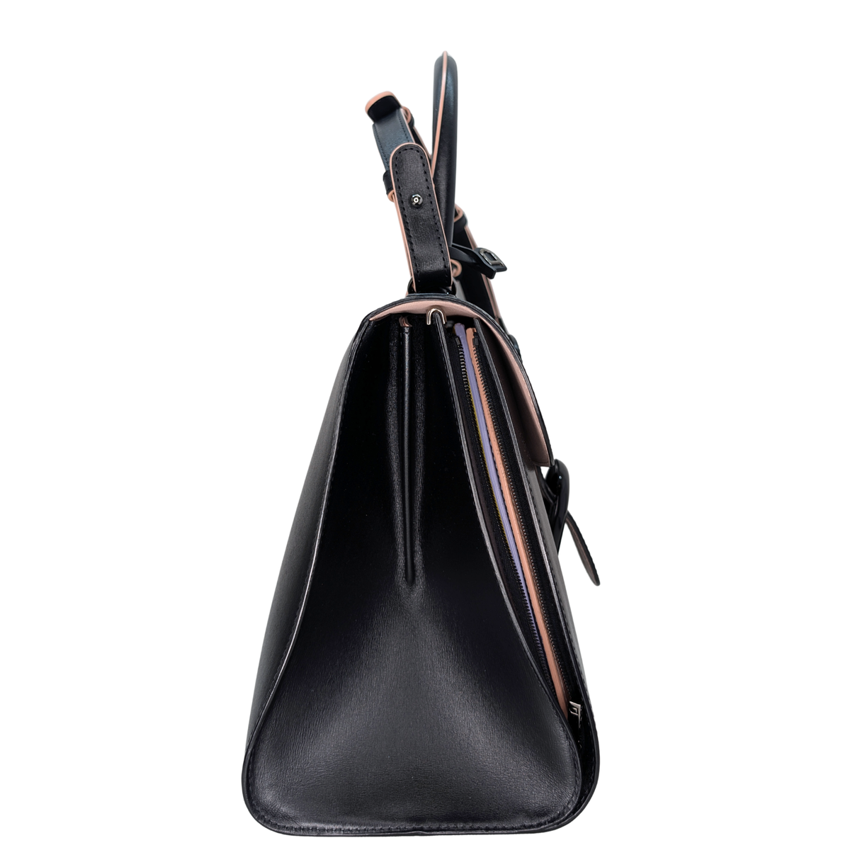 Delvaux Brillant MM Shoulder Bag Black