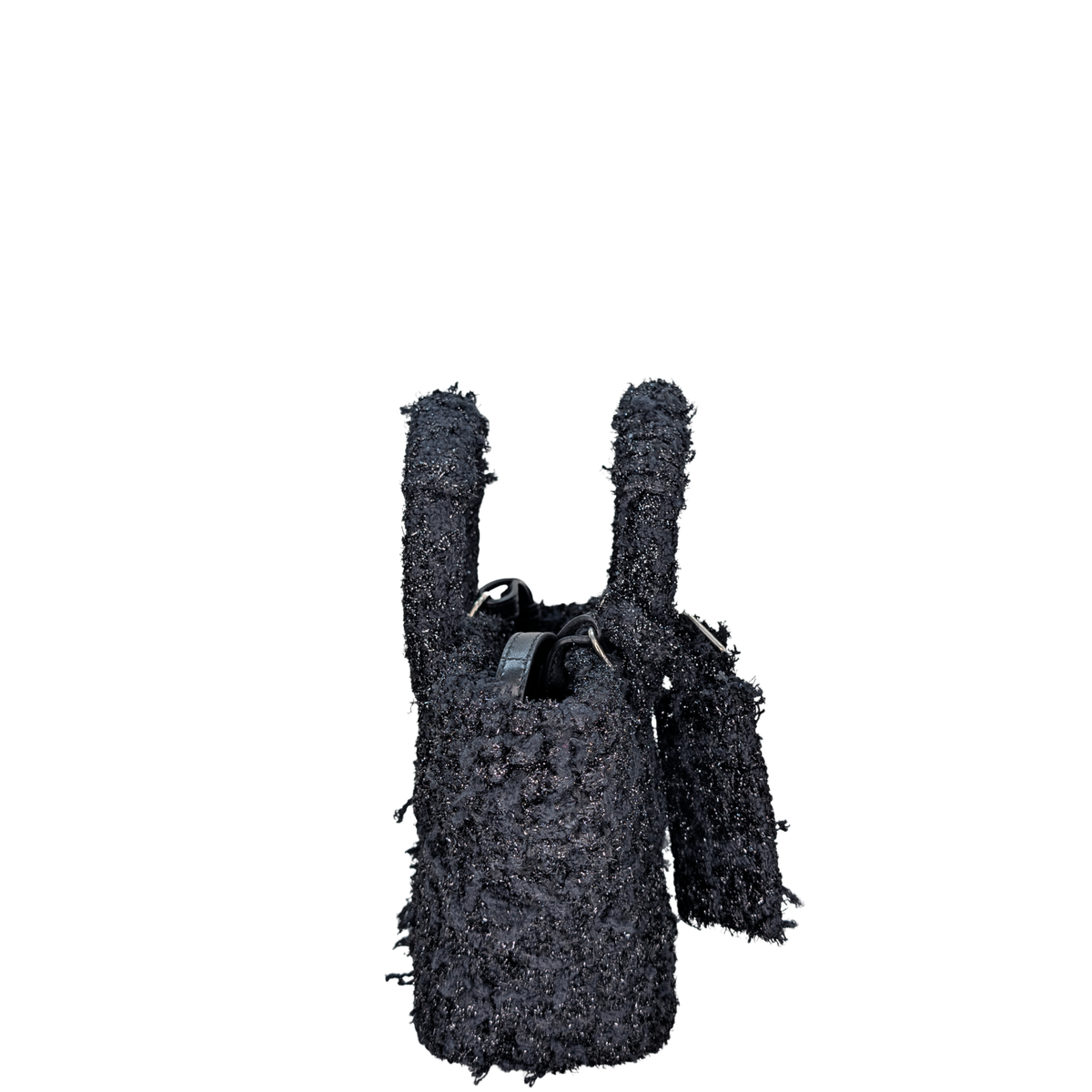 Balenciaga XS Basket Tote Tweed Black