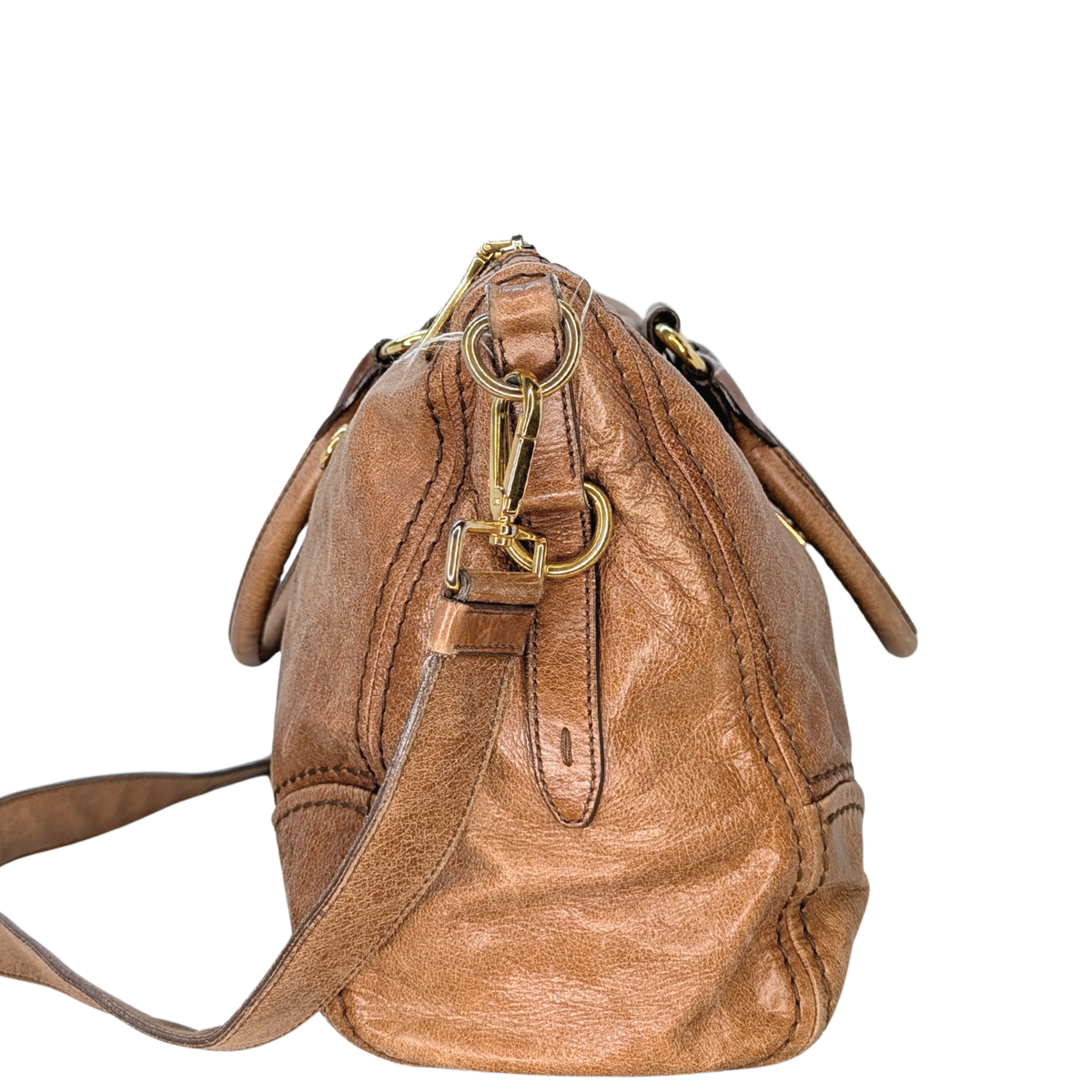 Prada Vitello Leather Crossbody Bag