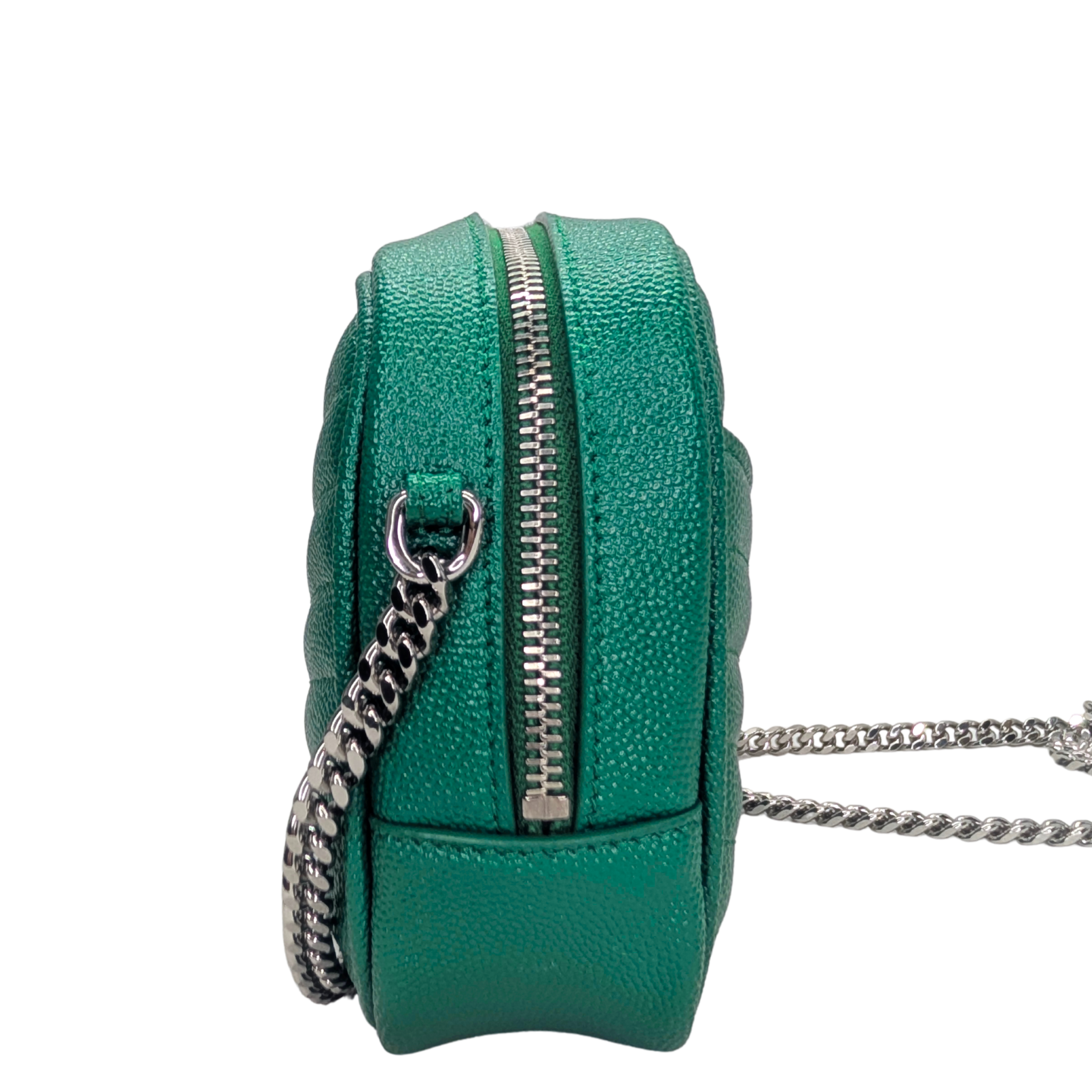 Saint Laurent Mini Lou Camera Bag Green
