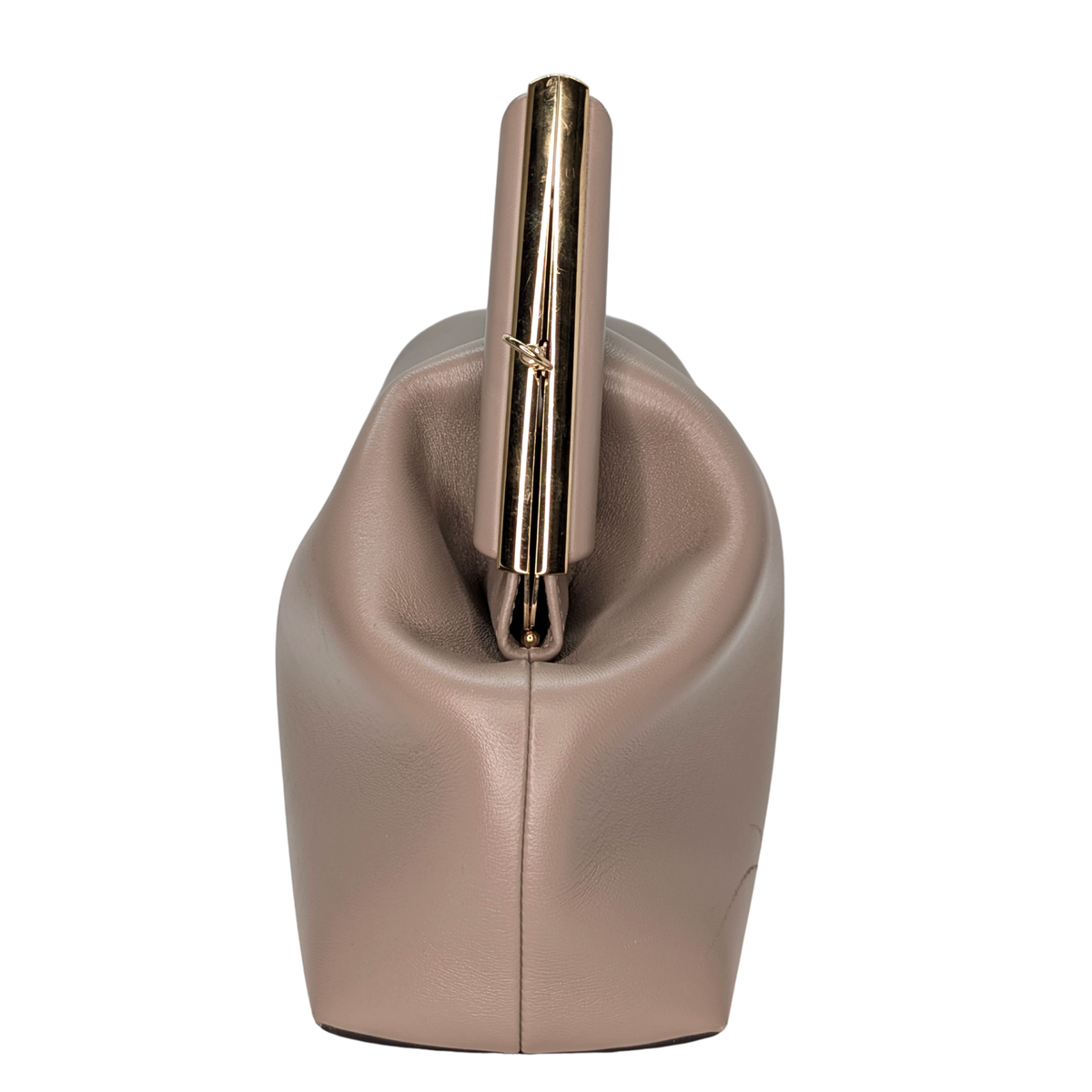 Fendi First Bag Clutch Medium Leather Taupe