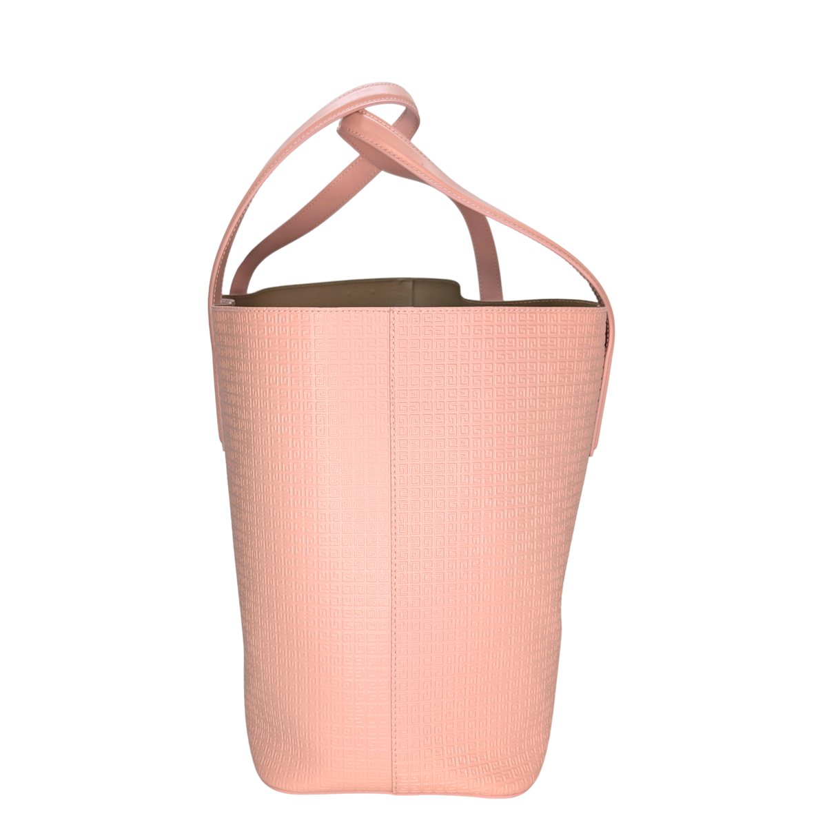 Givenchy Calfskin Logo Embossed Wing Shopper Tote Bag Blush Pink
