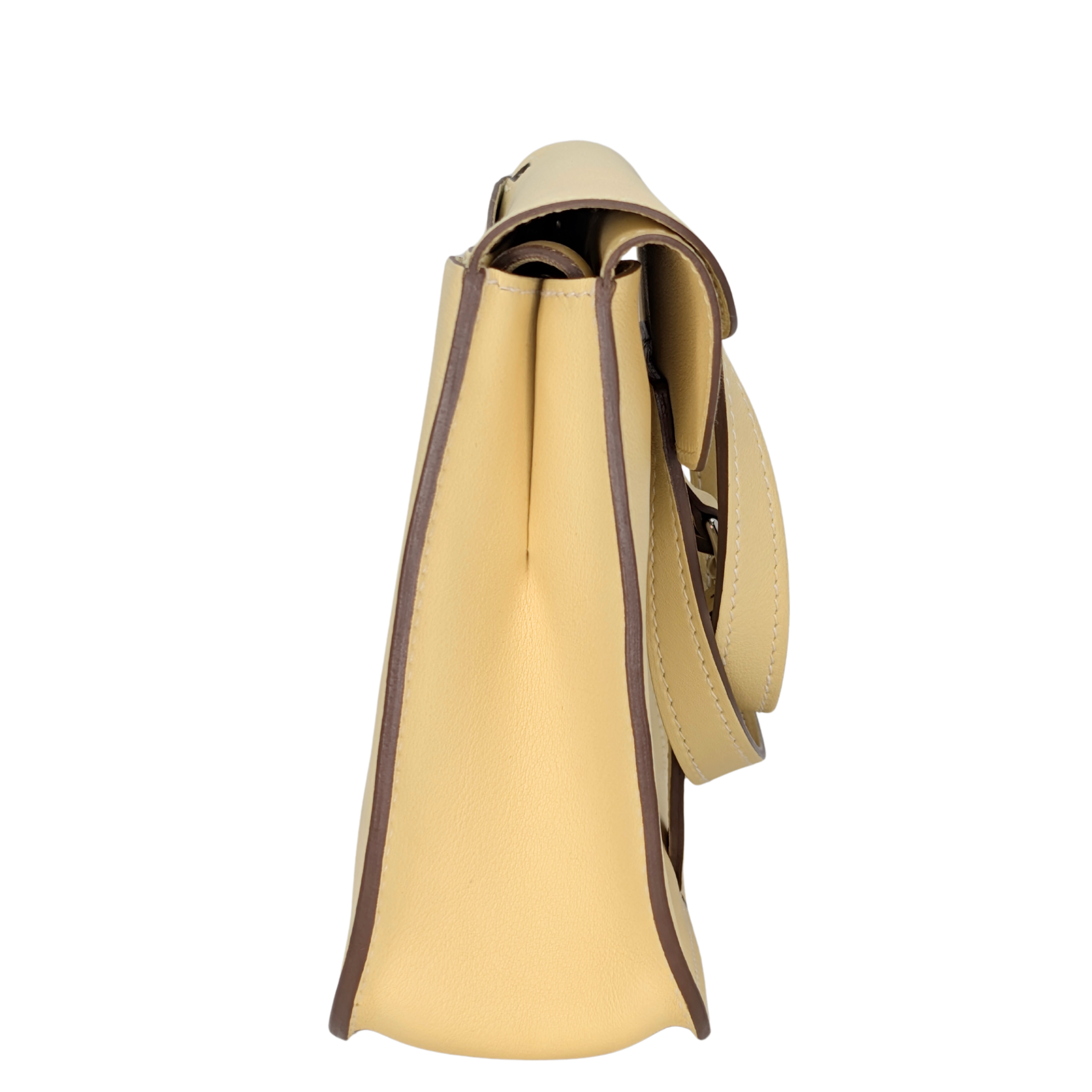 Hermes Mini Halzan 22 Swift Jaune Poussin SHW ختم X