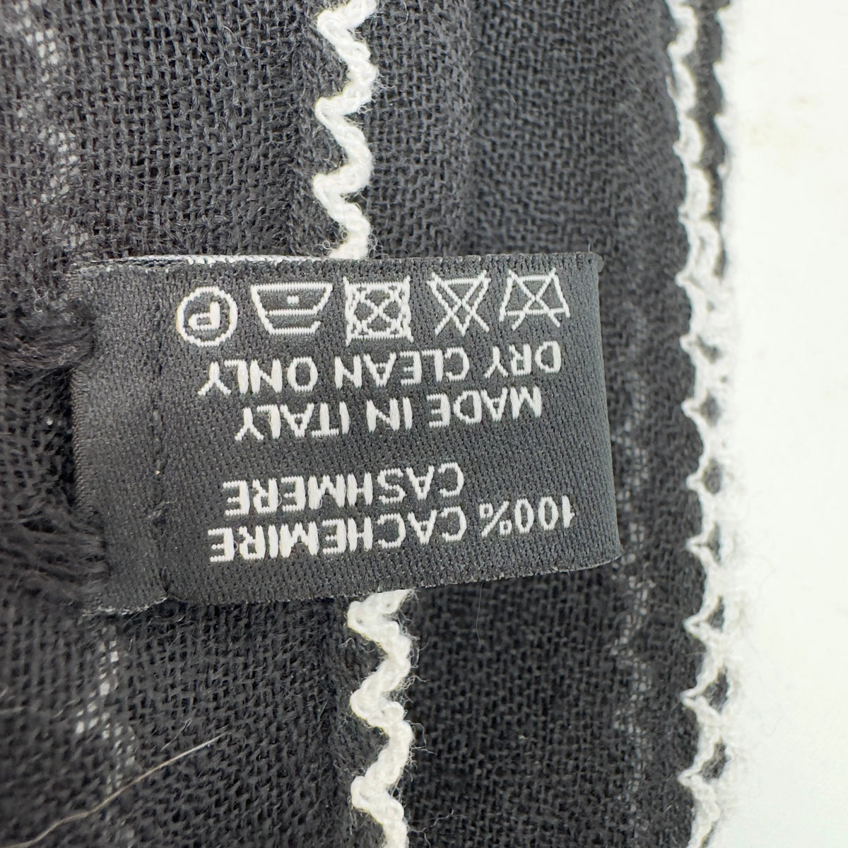 Chanel Cashmere Scarf Black - Lost Designer