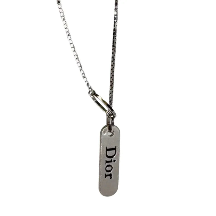 Dior Silver-Tone Pendant Necklace - Lost Designer