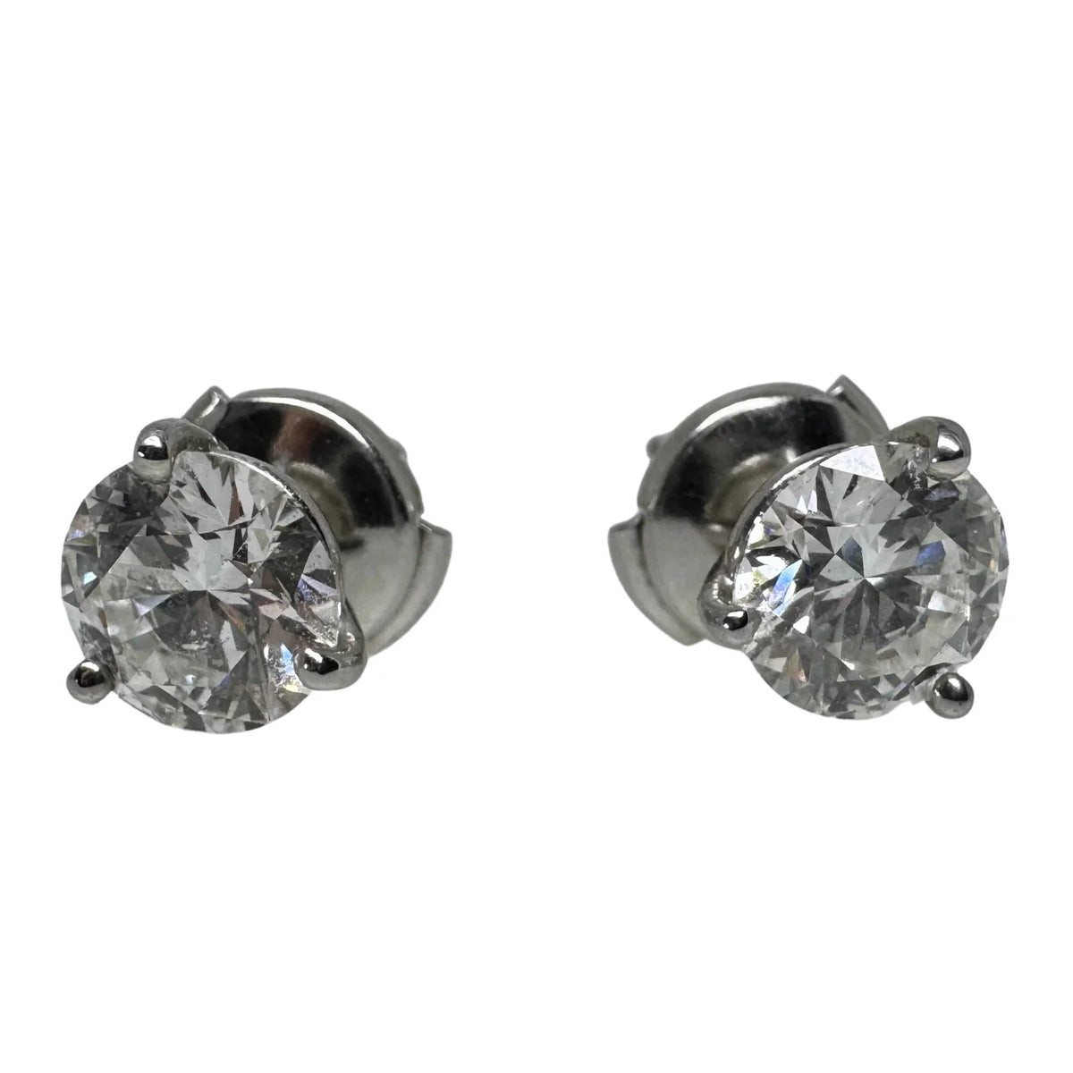 Tiffany & Co. 2.07ct Diamond Stud Earrings in Platinum - Lost Designer