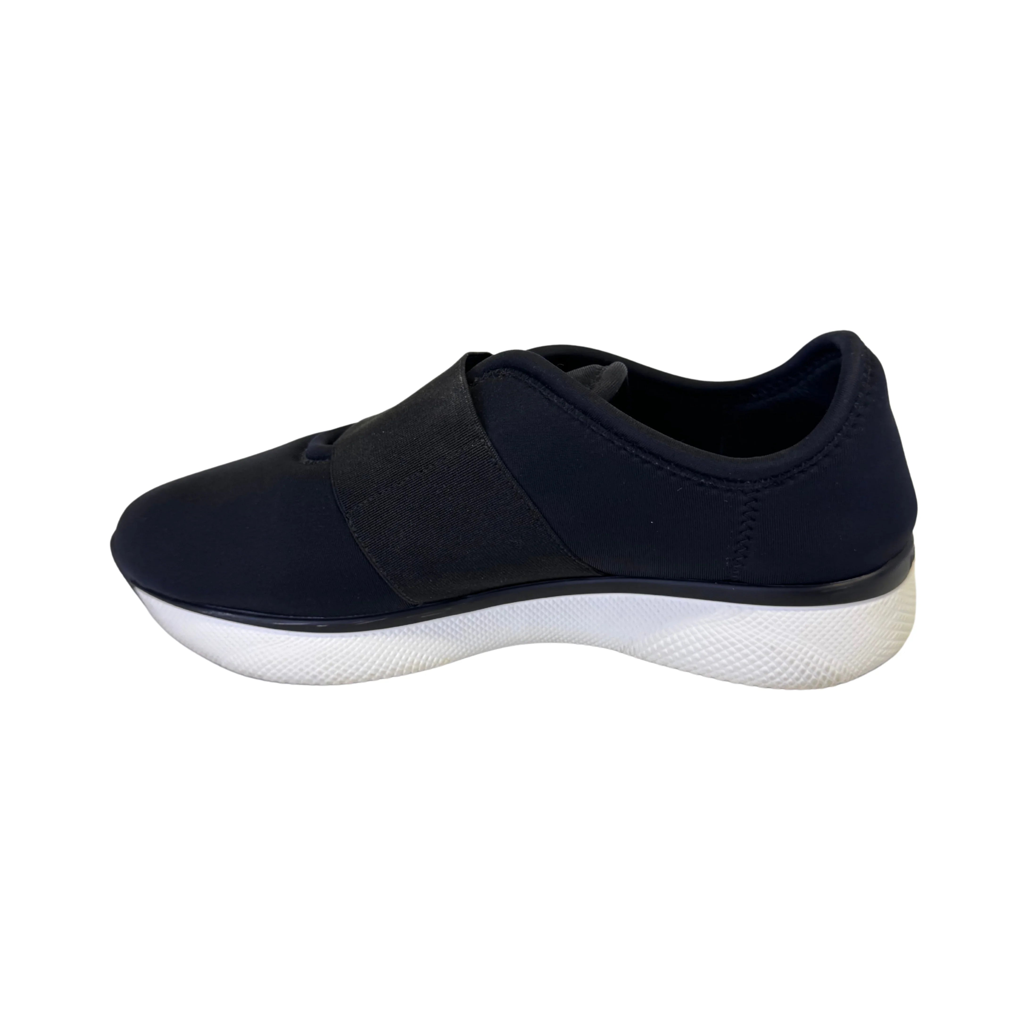 Prada Black x Navy Neoprene Sneakers size 36 - Lost Designer