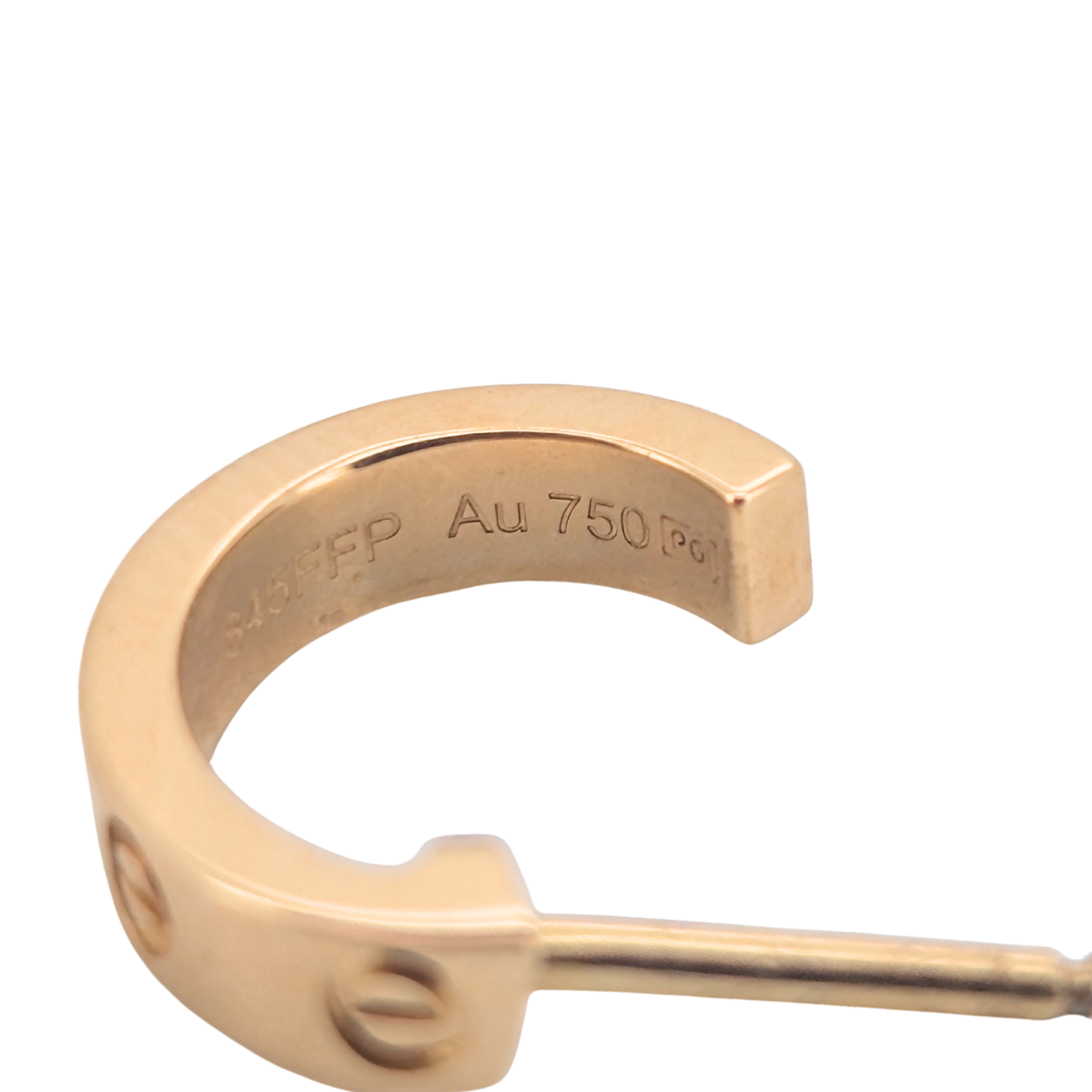 Cartier Love Hoop Earrings Small Model 18k Yellow Gold