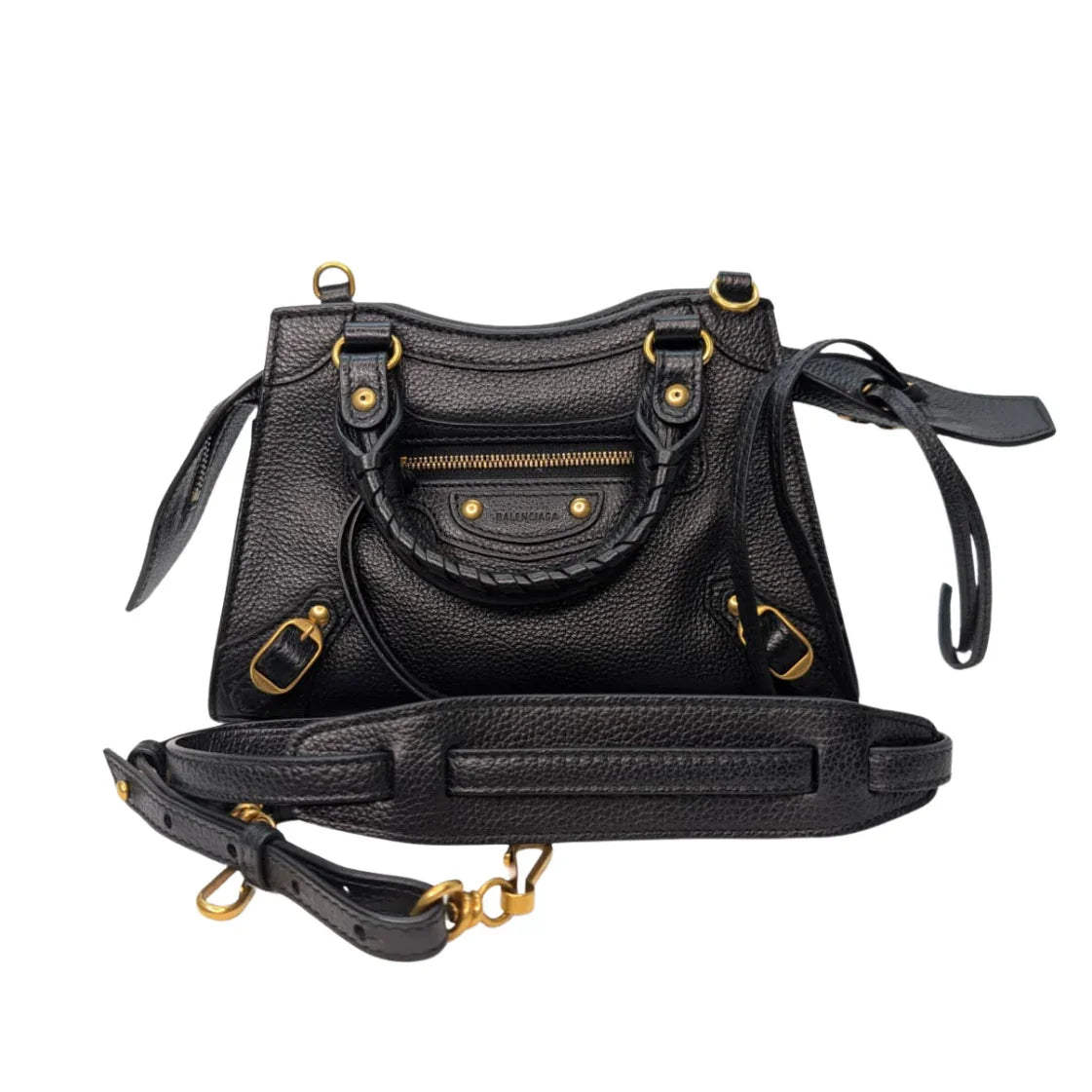 Balenciaga Neo Classic Gold Hardware Mini City Black - Lost Designer