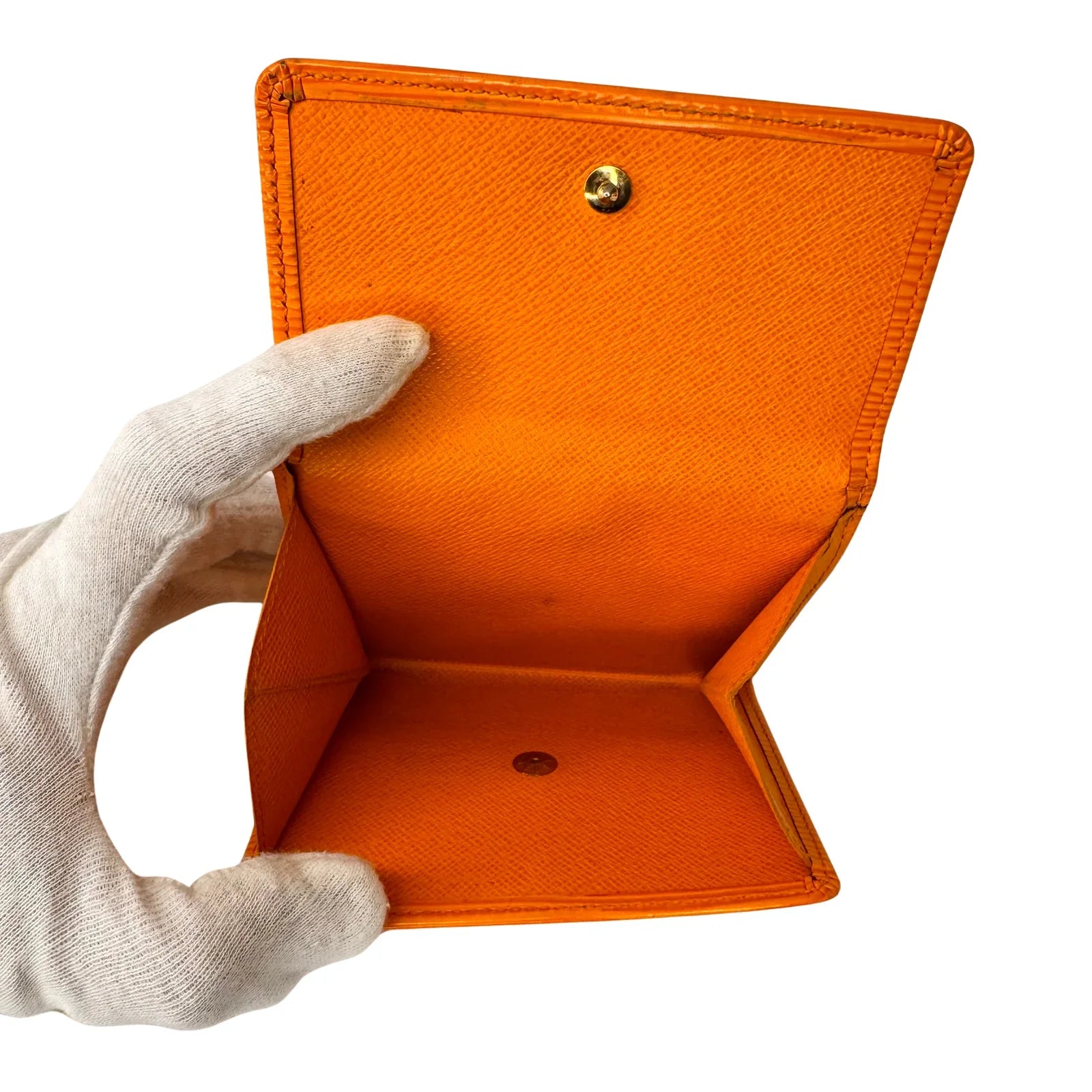 Louis Vuitton Epi Leather Wallet Orange - Lost Designer