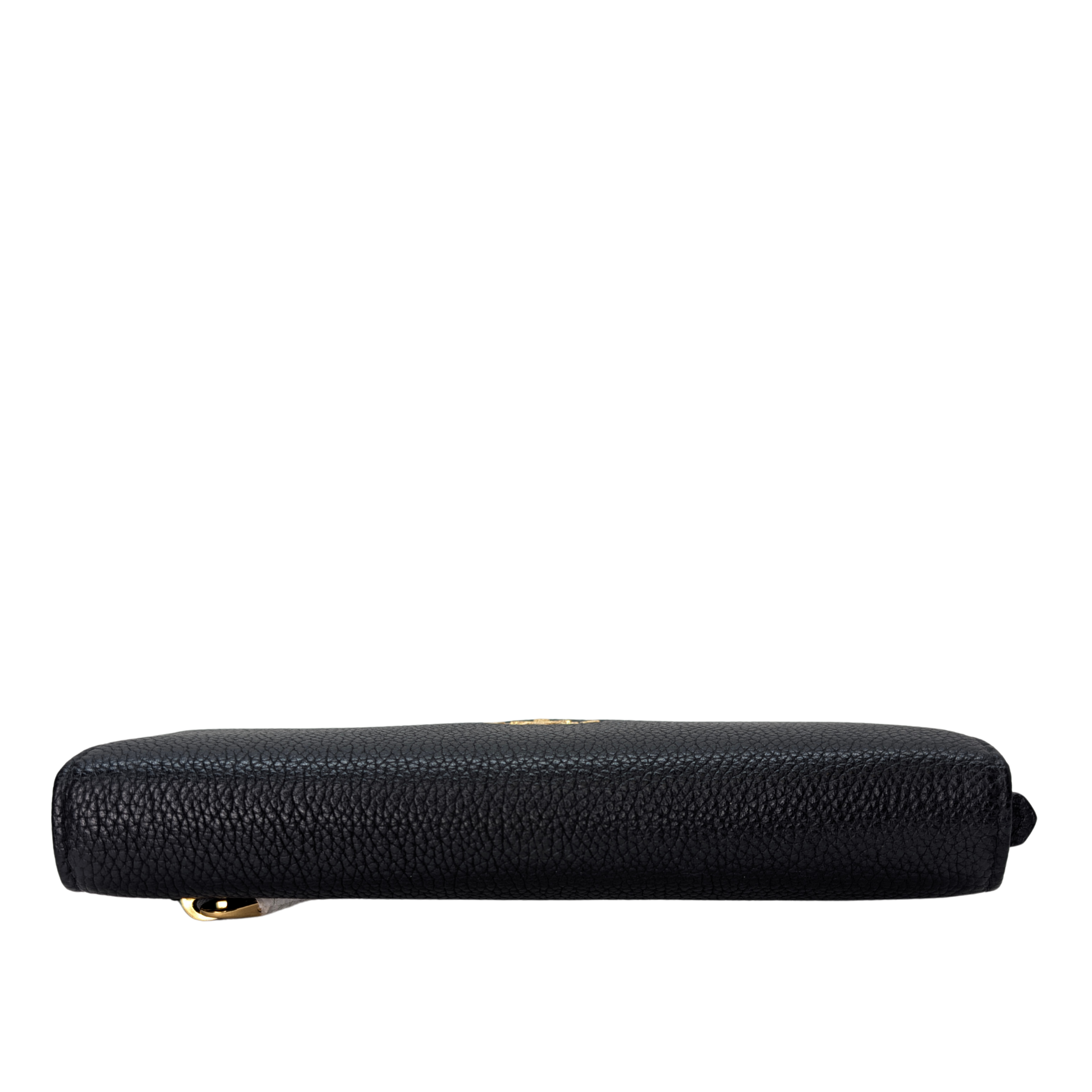 Prada Vitello Grain Nero Long Wallet