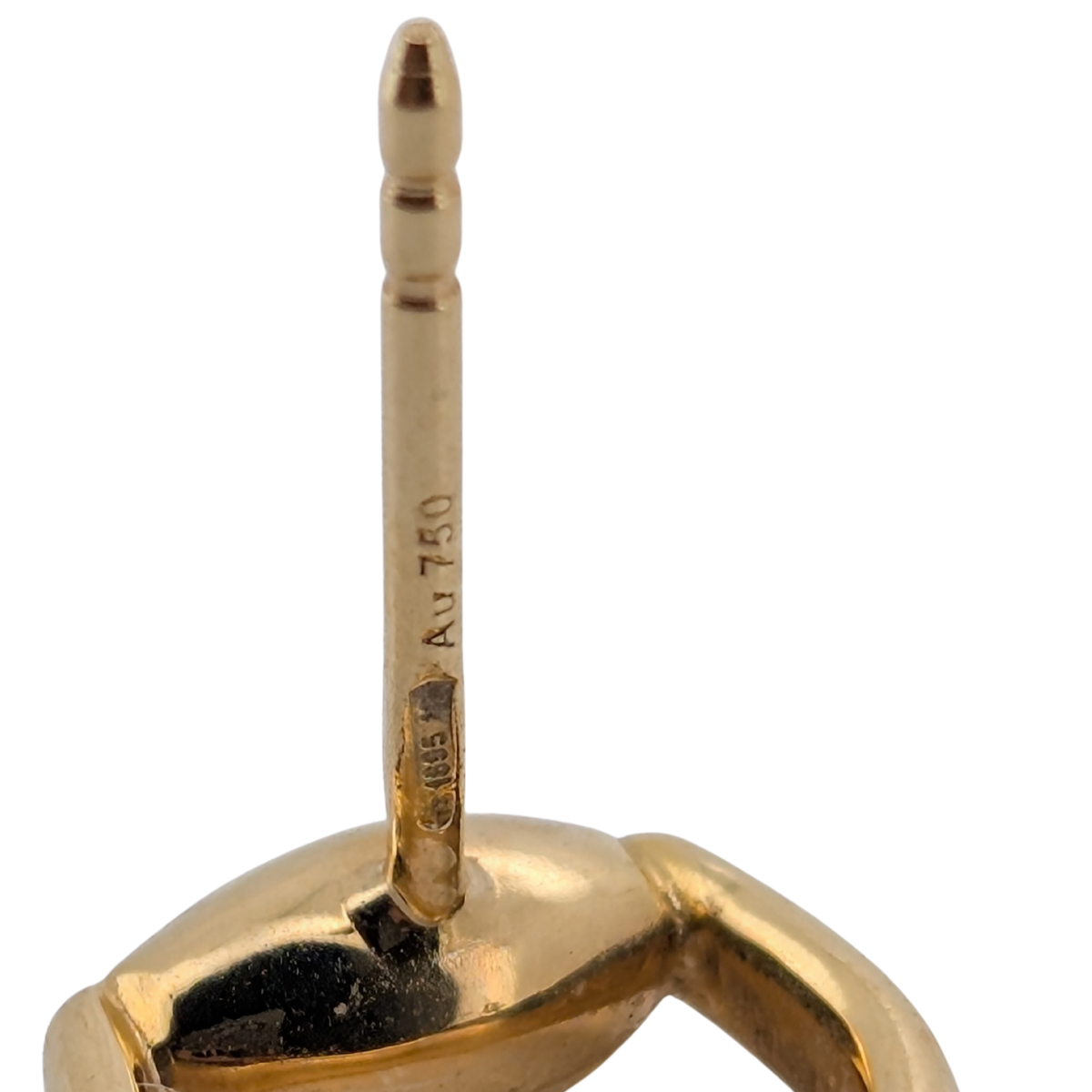 Gucci Horsebit 18K Gold Stud Earrings