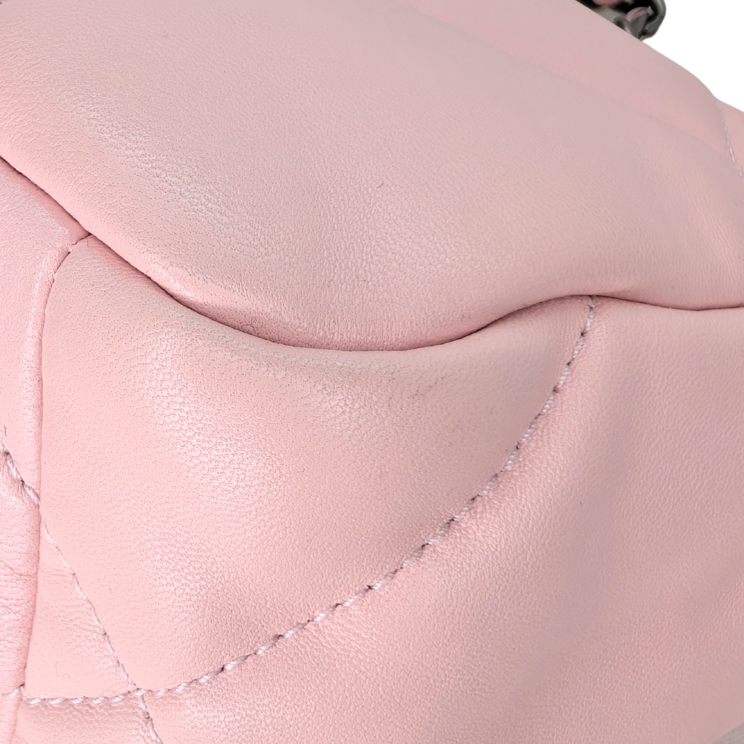 Chanel 19 Small Light Pink Lambskin Bag Microchip