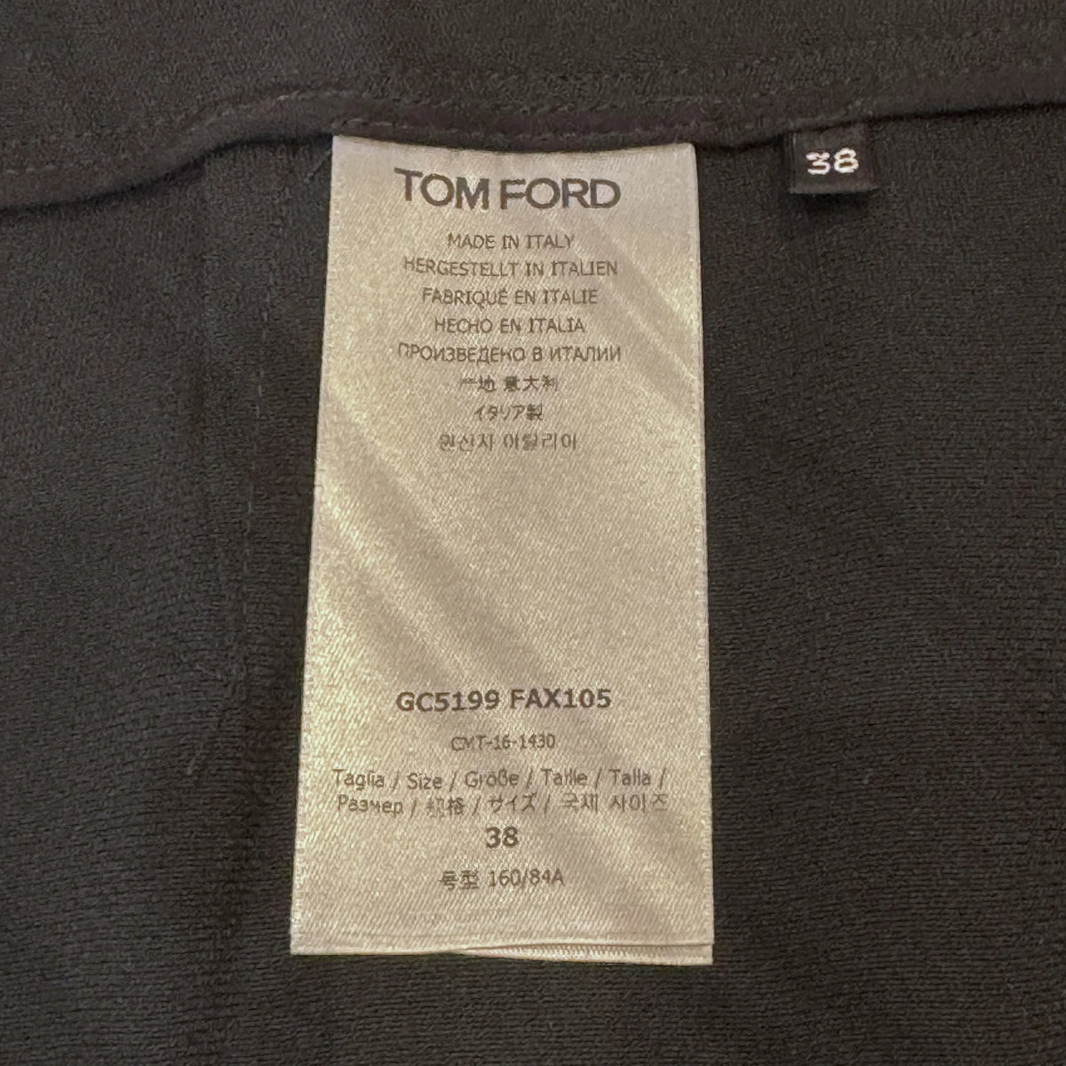 Tom Ford Zip-Detail Pencil Midi Skirt Black, 38 - Lost Designer