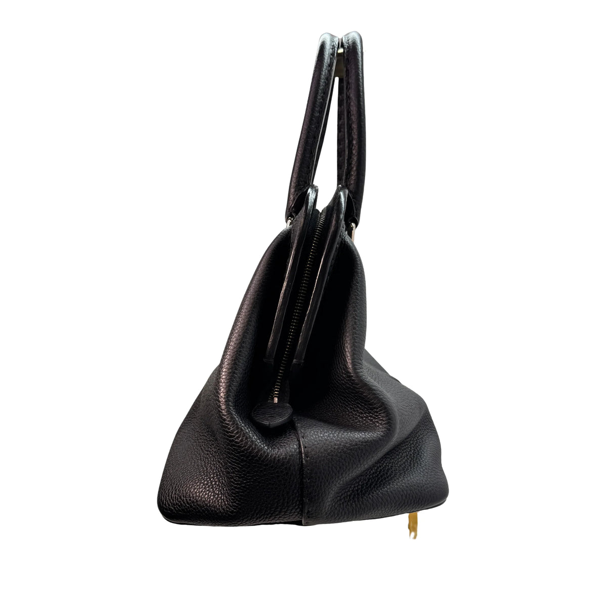 Fendi Cuoio Romano Selleria Adele 1328 Bag Black - Lost Designer