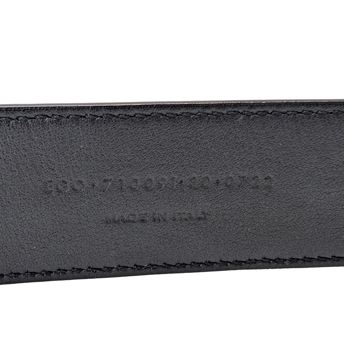 Saint Laurent Embossed Crocodile Belt Black 80cm - Lost Designer