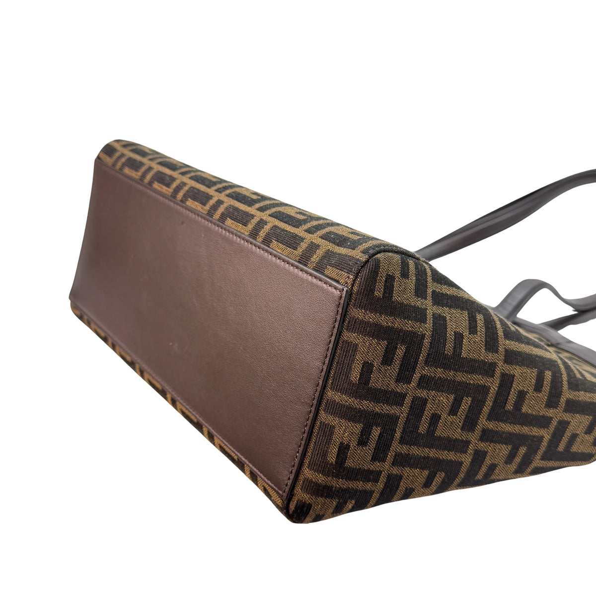 Fendi Origami Medium Fabric Tote Bag Brown - Lost Designer
