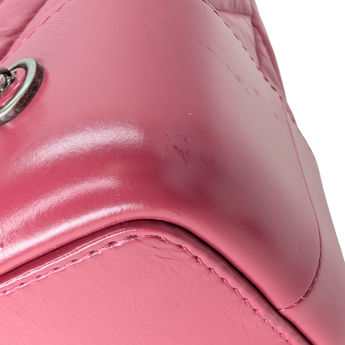 Chanel Gabrielle Small Chevron Backpack Pink