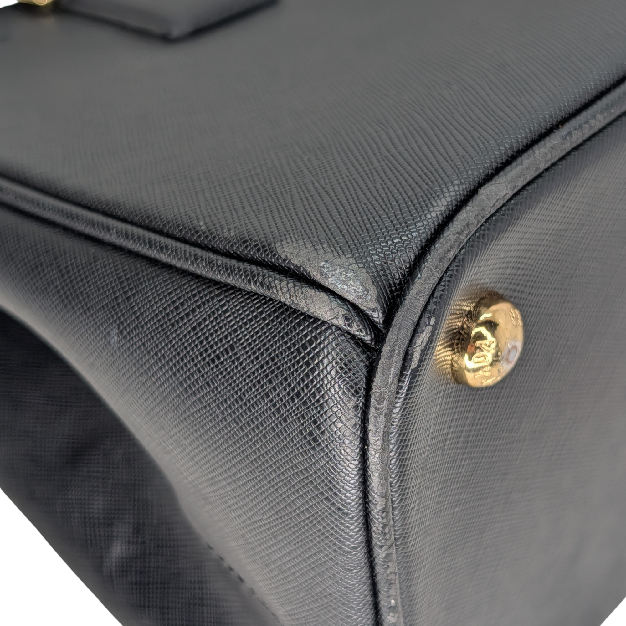 Prada Saffiano Galleria Double Zip Black