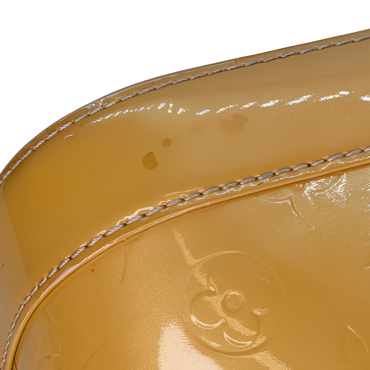 Louis Vuitton Alma Vernis PM Bag Yellow