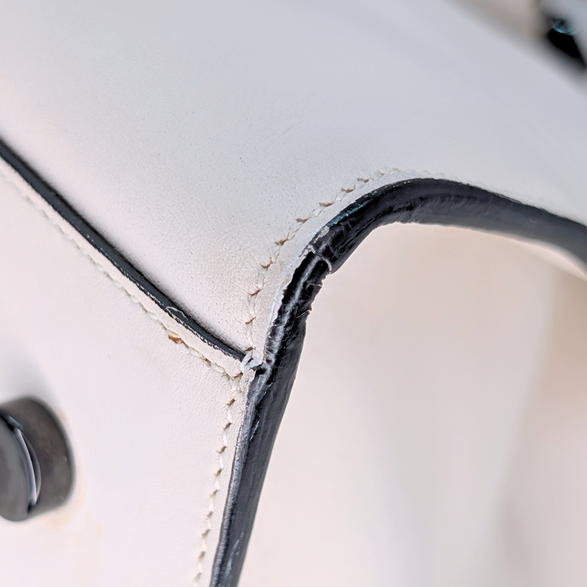 Saint Laurent Monogram Cabas Leather White