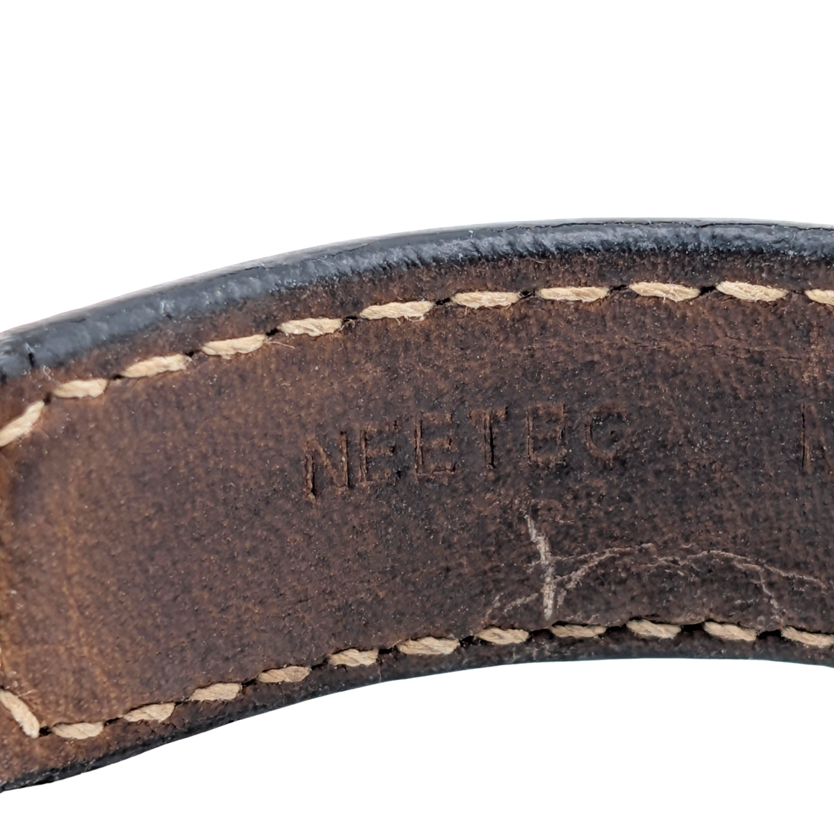 Bvlgari Leather Bangle Cuff Bracelet