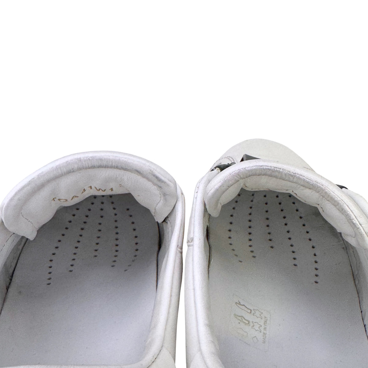 Valentino Open Slip On Sneaker White & Black Women's Size 38 - Lost Designer