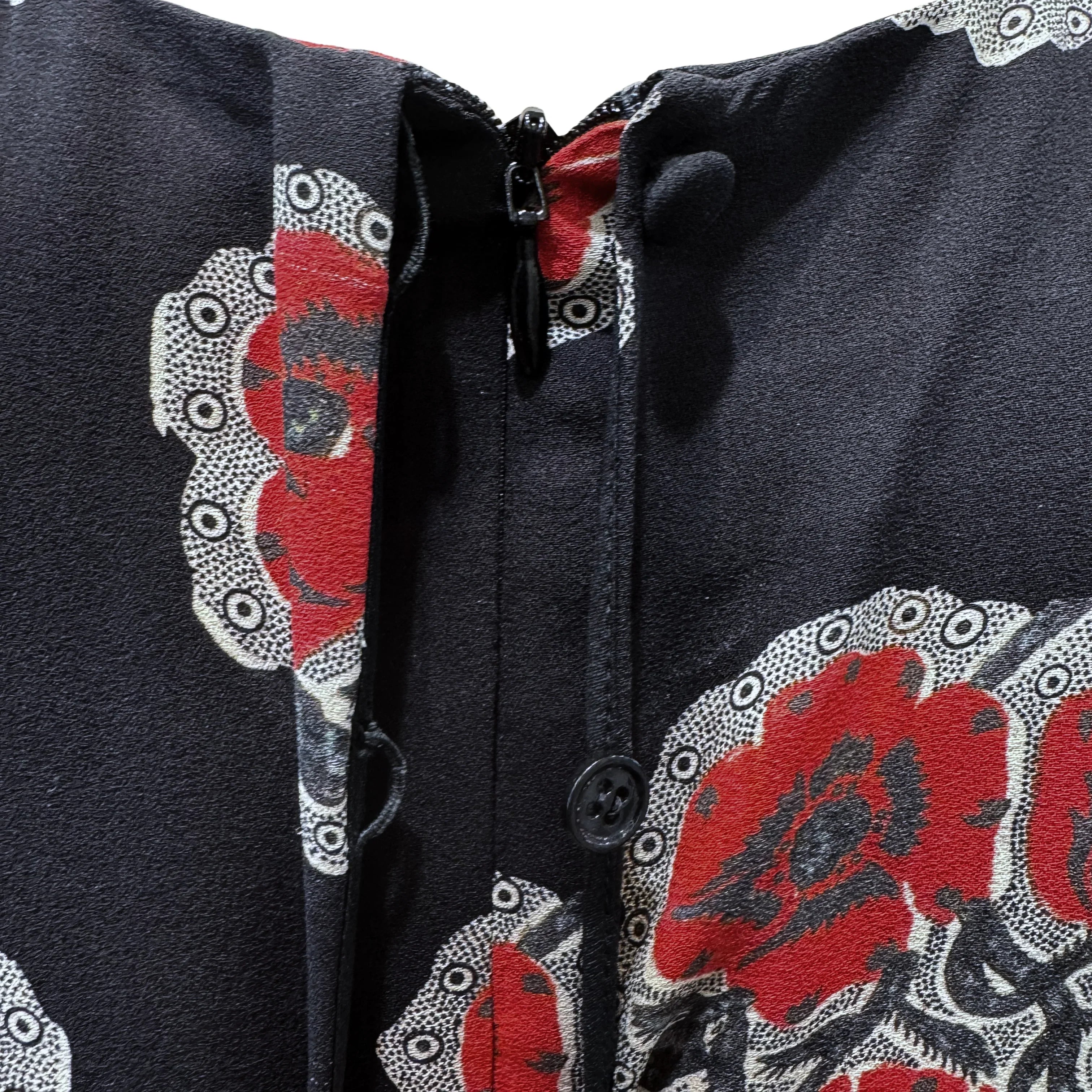 Alexander McQueen Silk Mini Dress Floral size 38 - Lost Designer