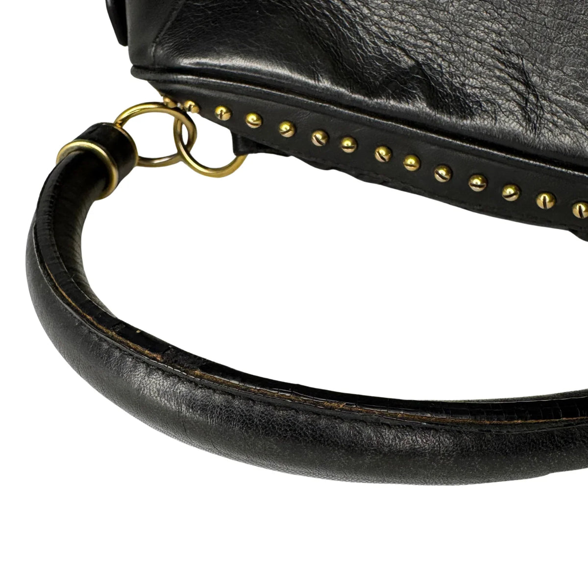 Burberry Black Studded Plissé Lambskin Leather Tote Bag - Lost Designer