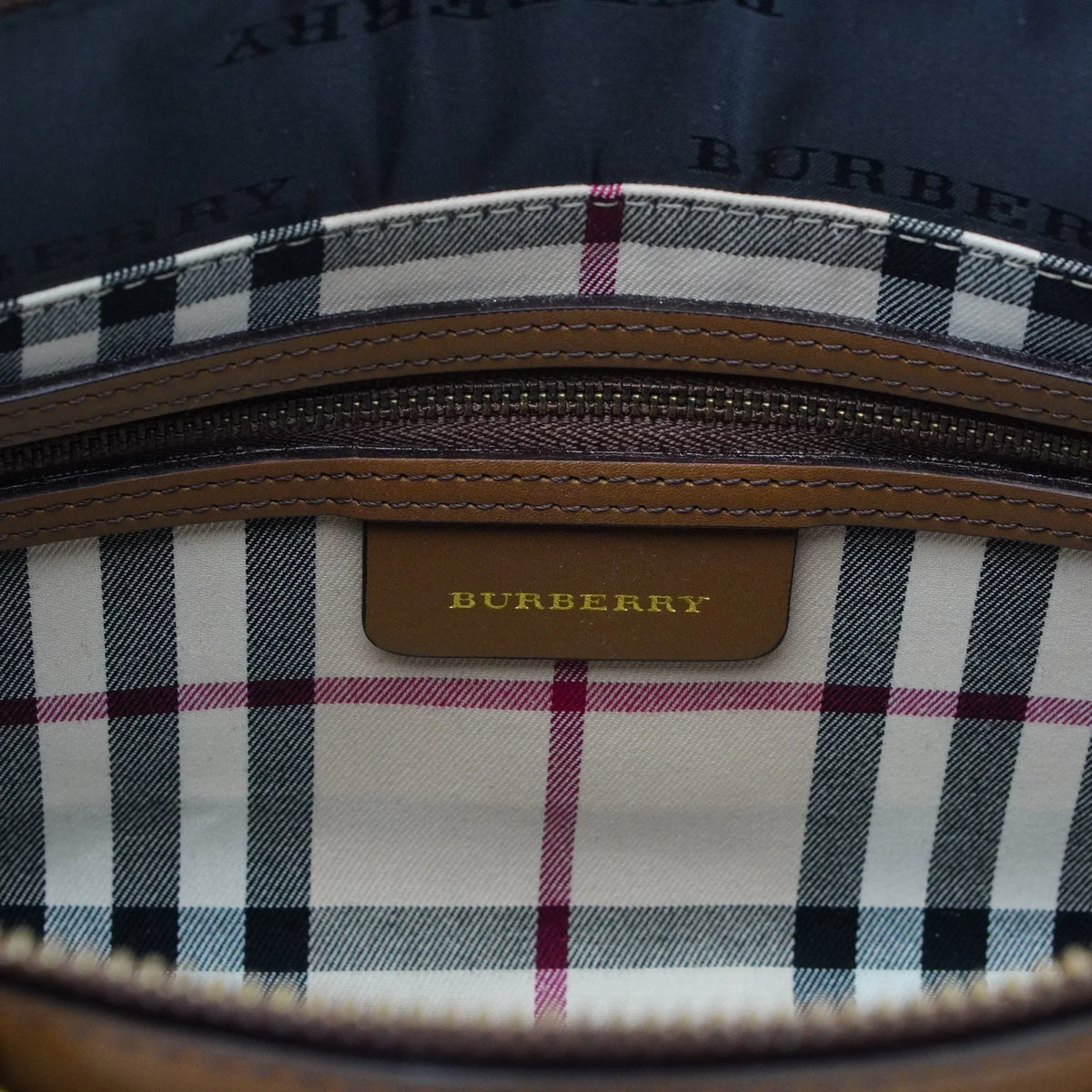 Burberry Handbag Leather Brown - Lost Designer