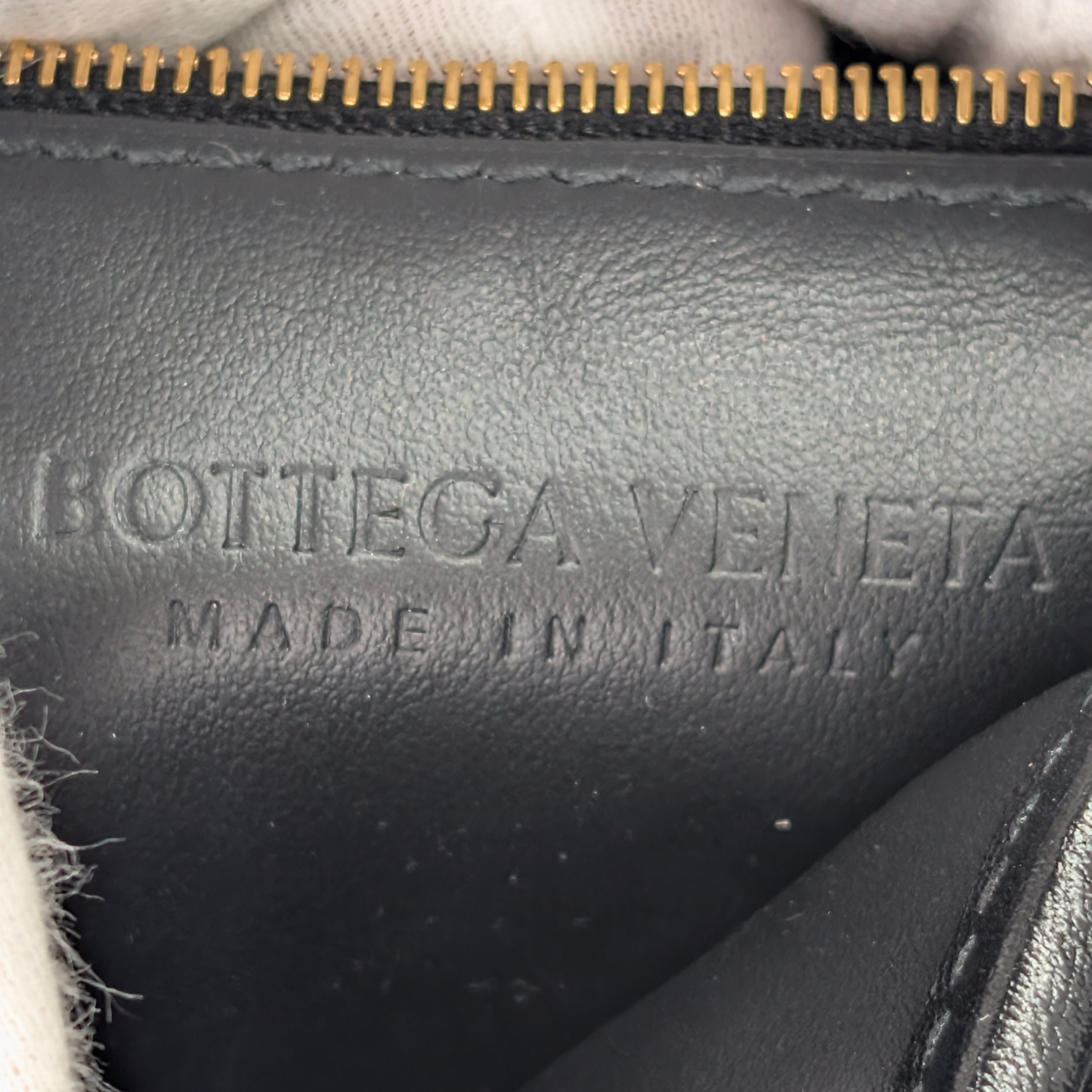 Bottega Veneta Small Hop Intrecciato Shoulder Bag Black