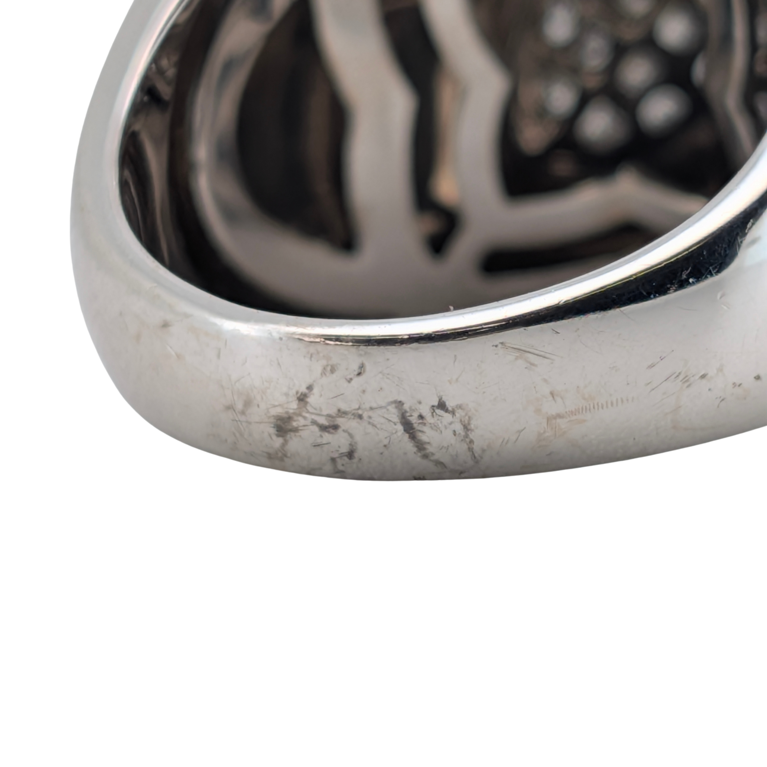 Bvlgari Pyramid Diamond Pavé Ring In 18K White Gold