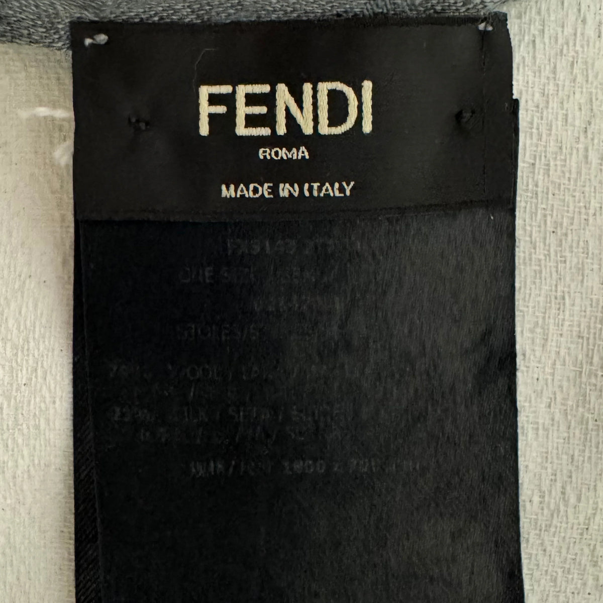 Grey Fendi shawl Monster Pattern - Lost Designer