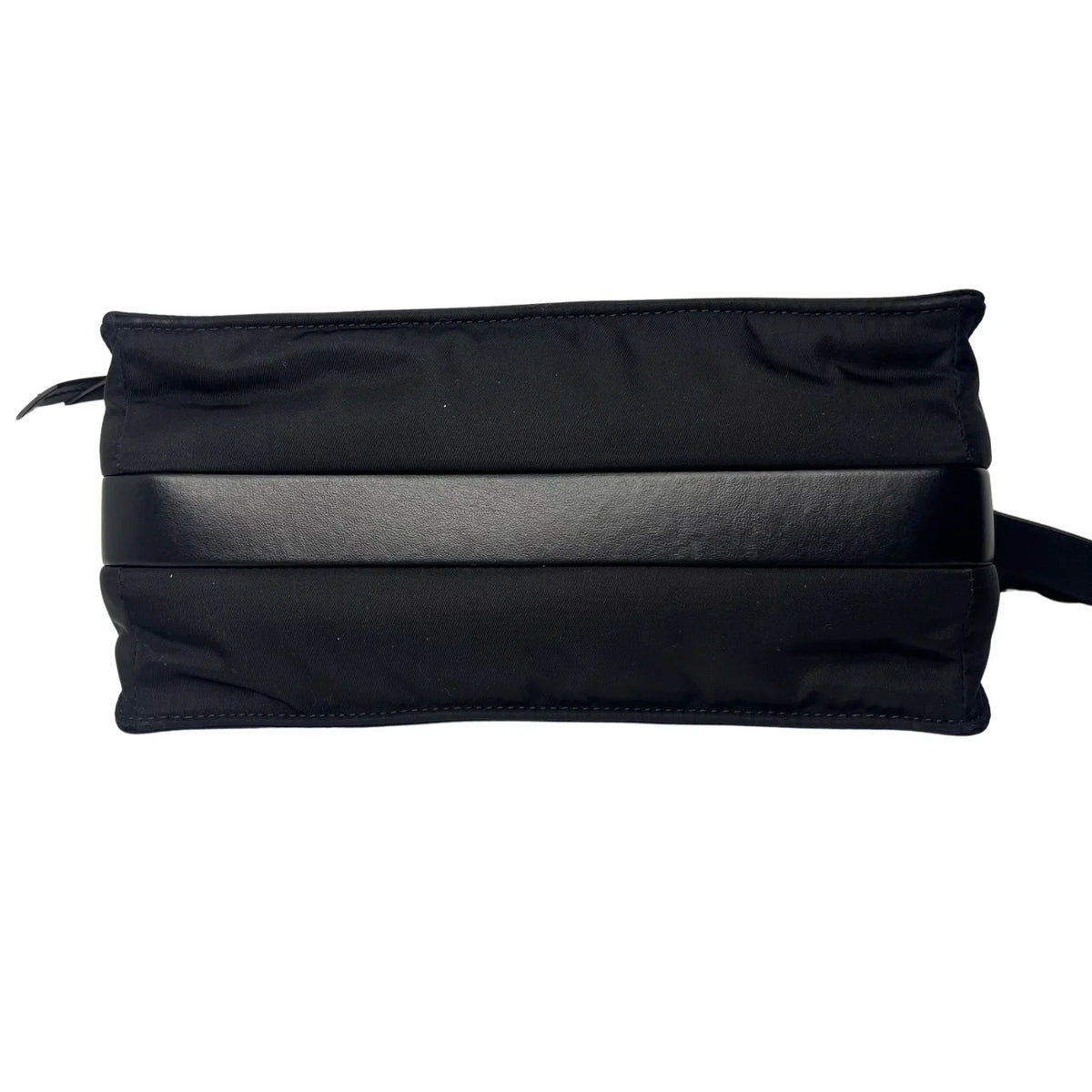 Prada Nylon Crossbody Bag with Flap Closure – Black - Lost Designer