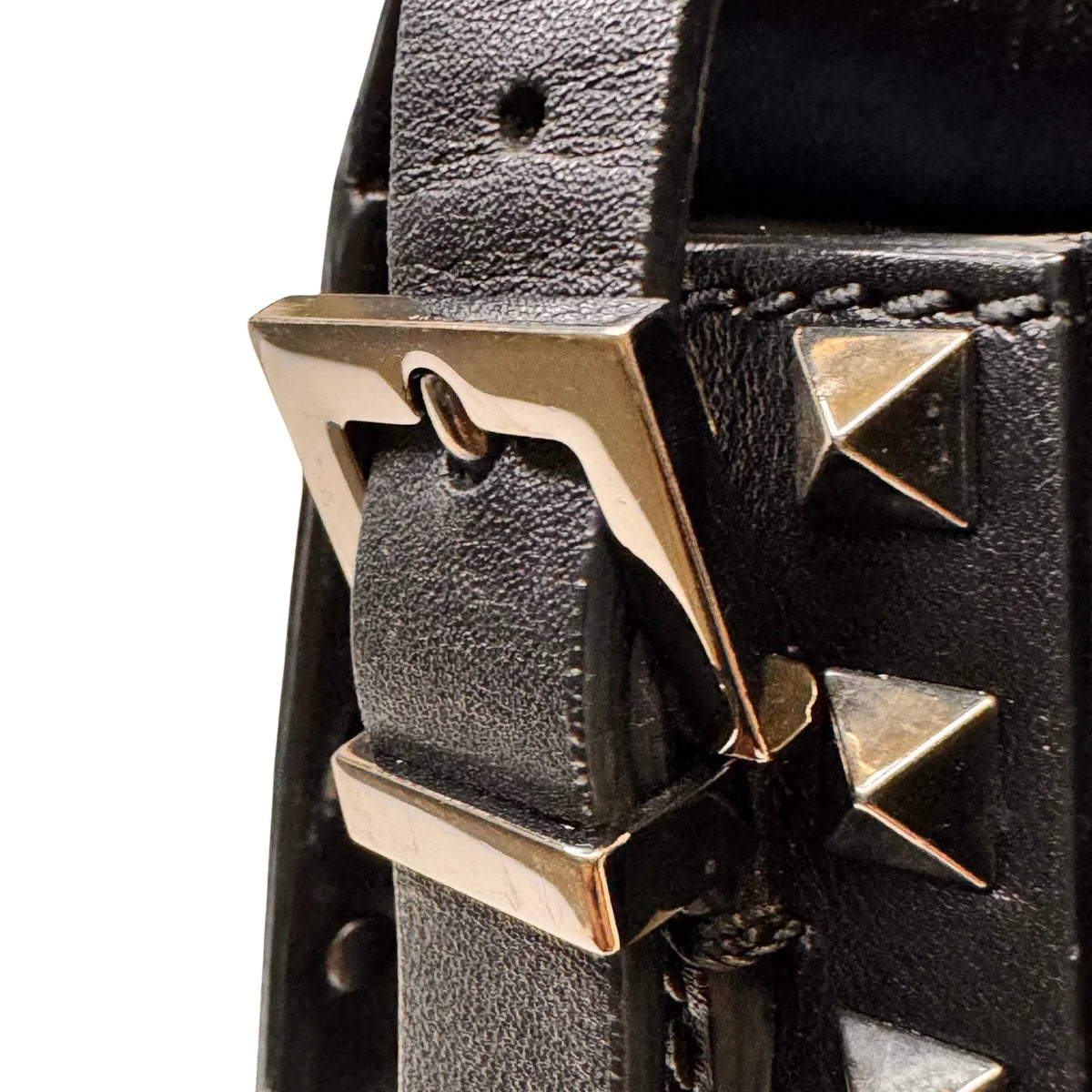 Valentino Black Leather Shoulder Bag - Lost Designer