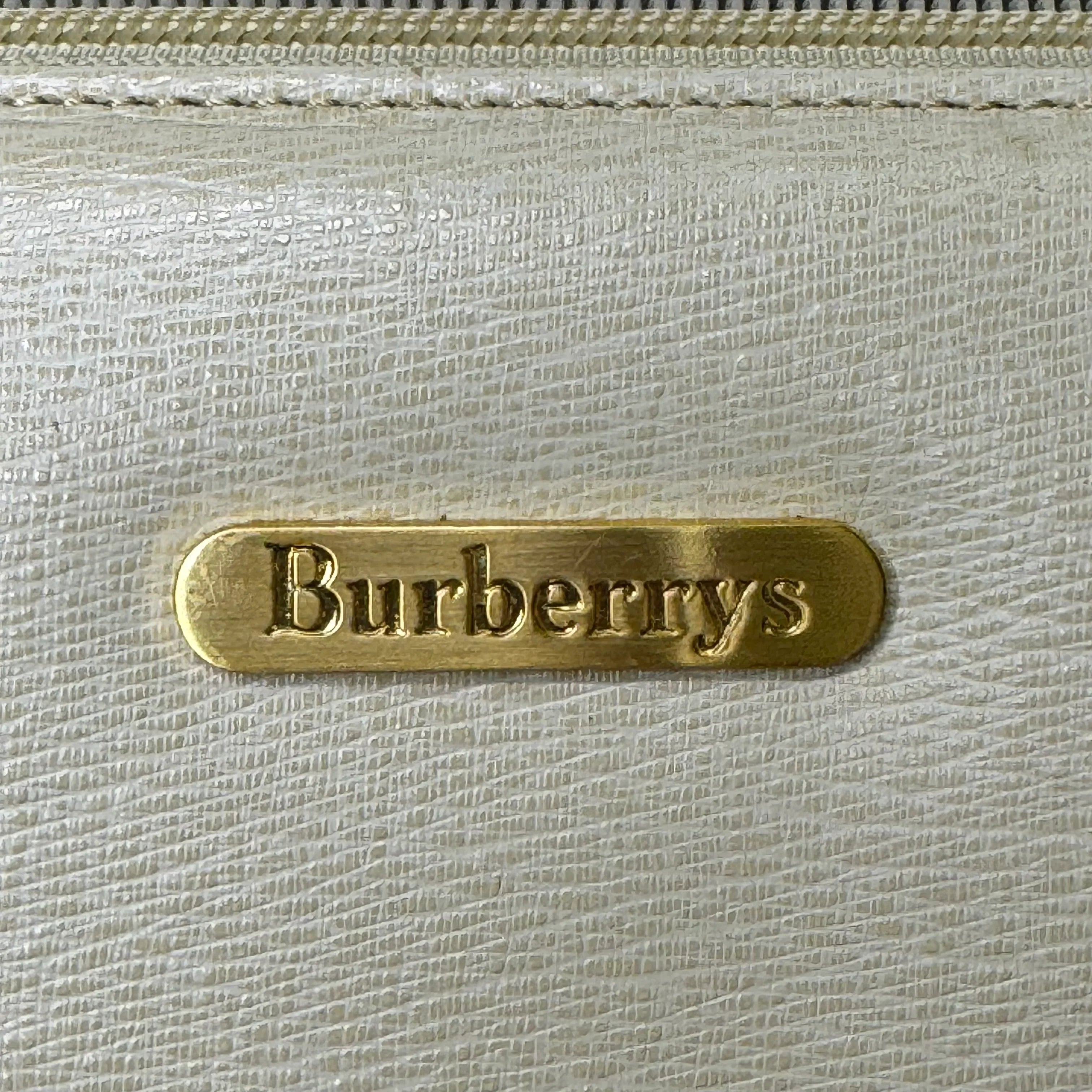 Burberry Mini Boston Bag Leather Beige - Lost Designer