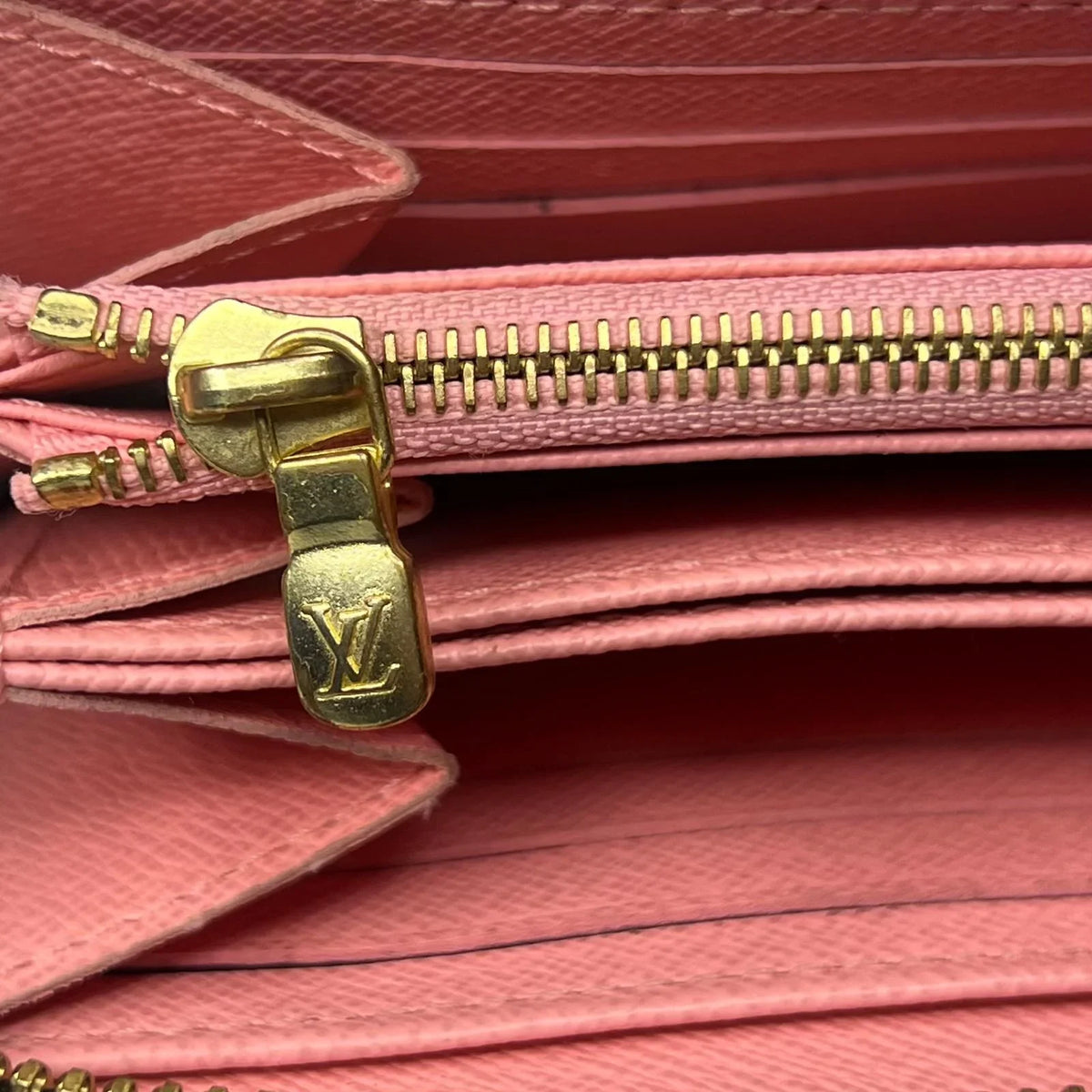 Louis Vuitton Monogram Jungle Dots Sugar Pink Poppy Zippy Clutch Wallet - Lost Designer