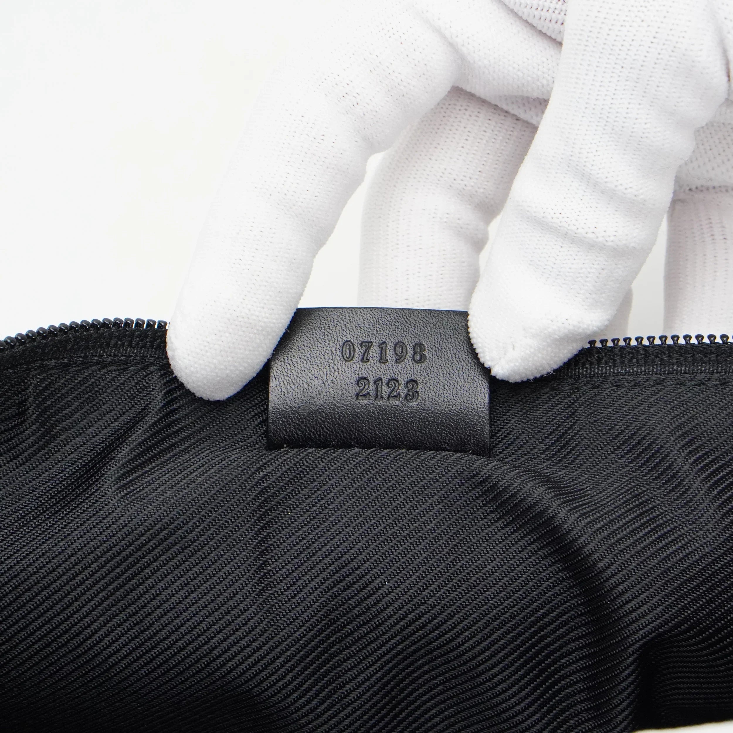Gucci Black GG Monogram Boat Pochette Bag - Lost Designer