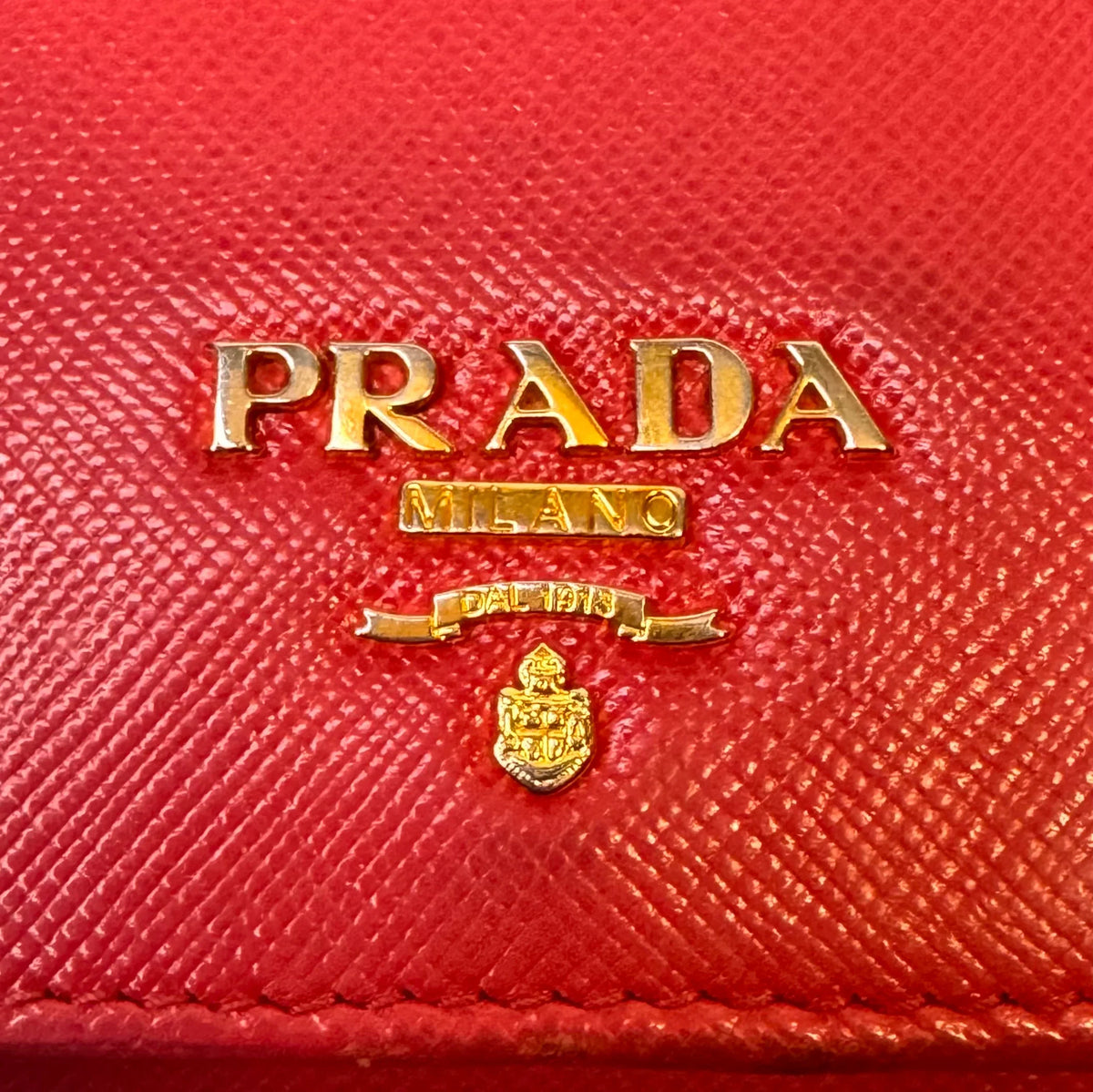 Prada Vitello Daino Continental Flap Wallet in Pink - Lost Designer