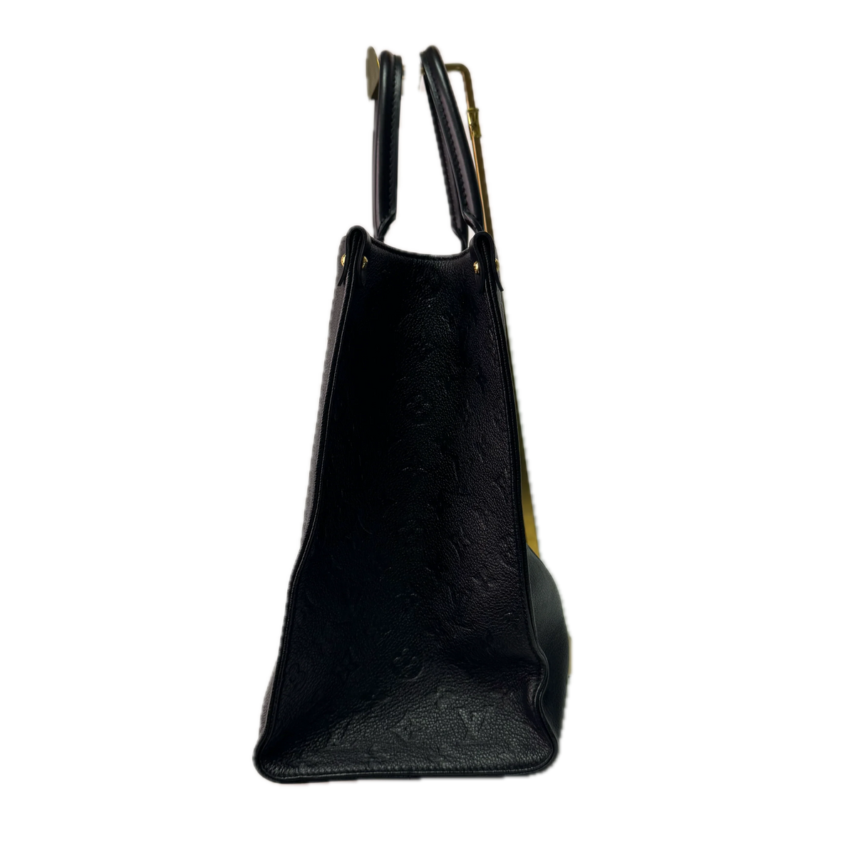 Louis Vuitton OnTheGo Monogram Tote Bag Leather Black - Lost Designer