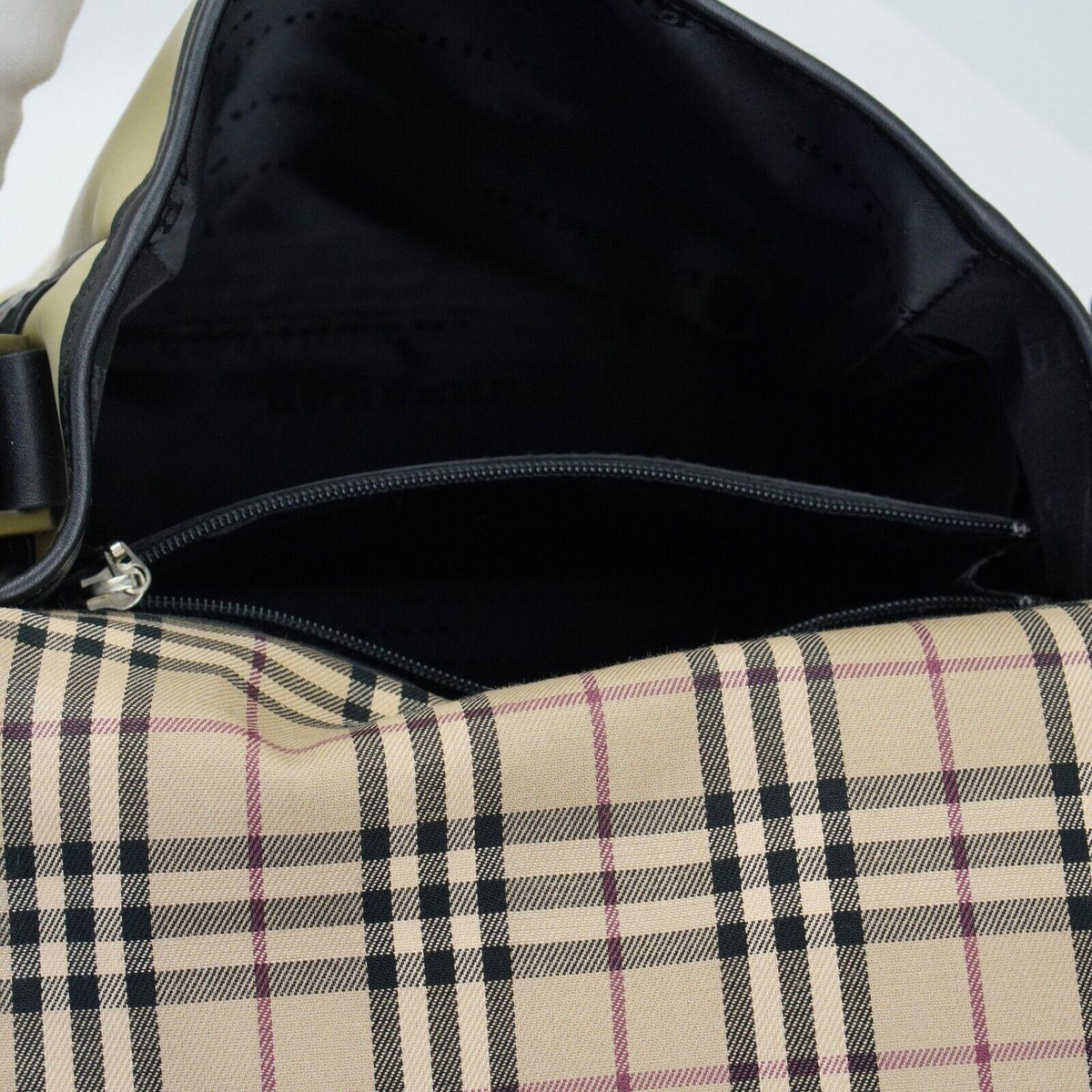 Burberry Nylon Fabric Crossbody Bag Olive - Lost Designer