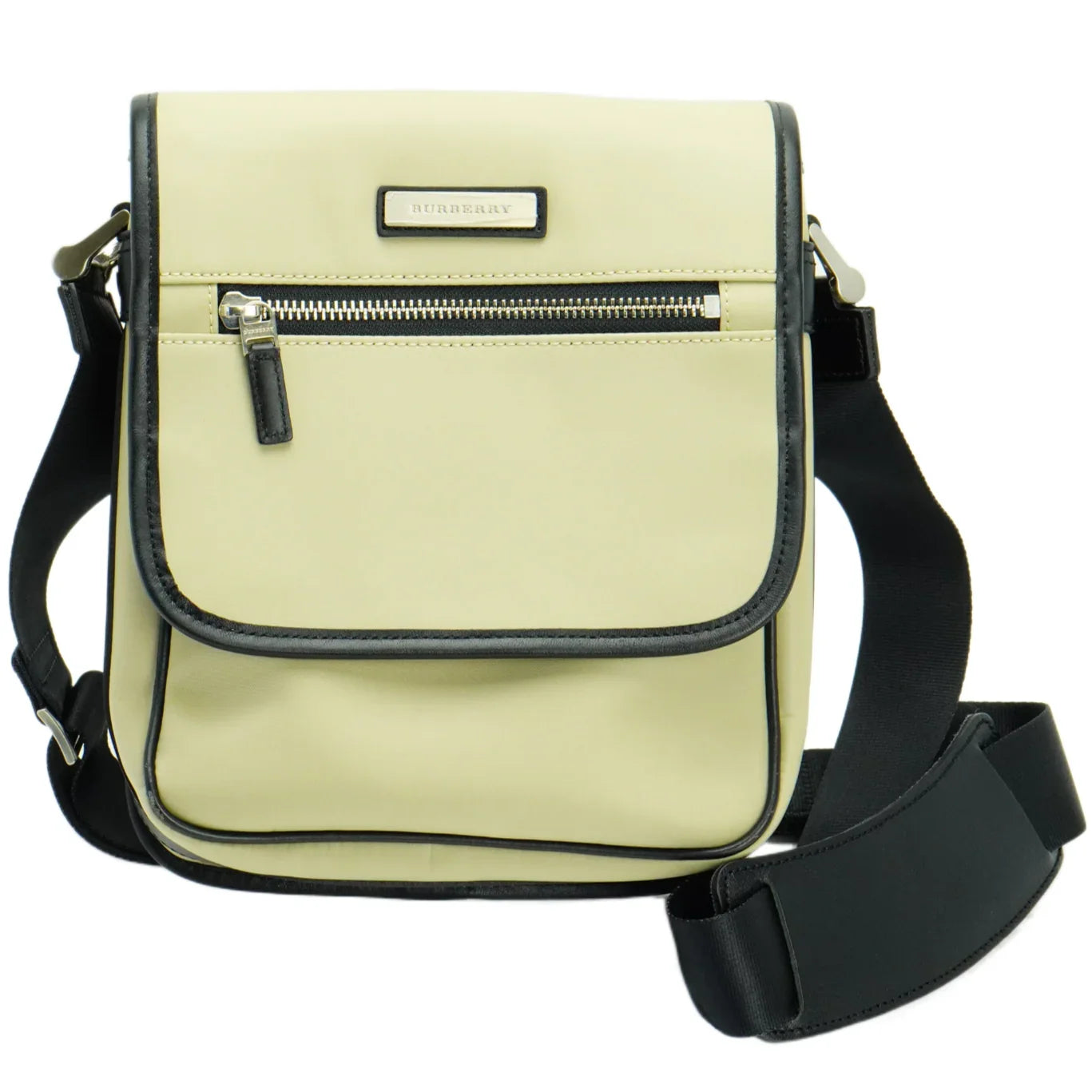 Burberry Nylon Fabric Crossbody Bag Olive - Lost Designer