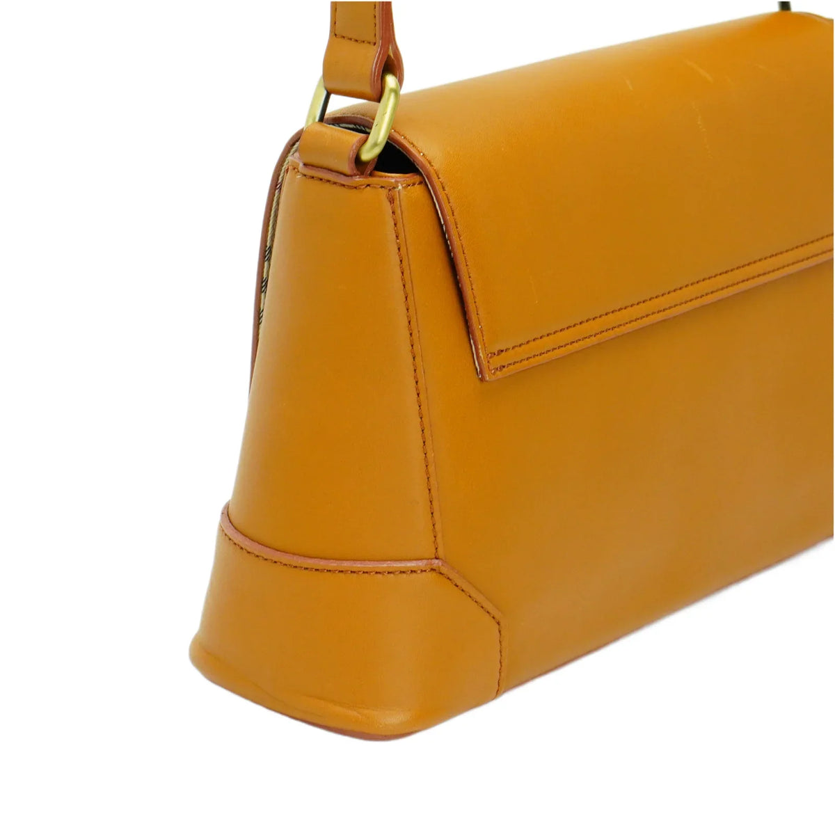 Burberry Leather Shoulder Bag Brown - Lost Designer