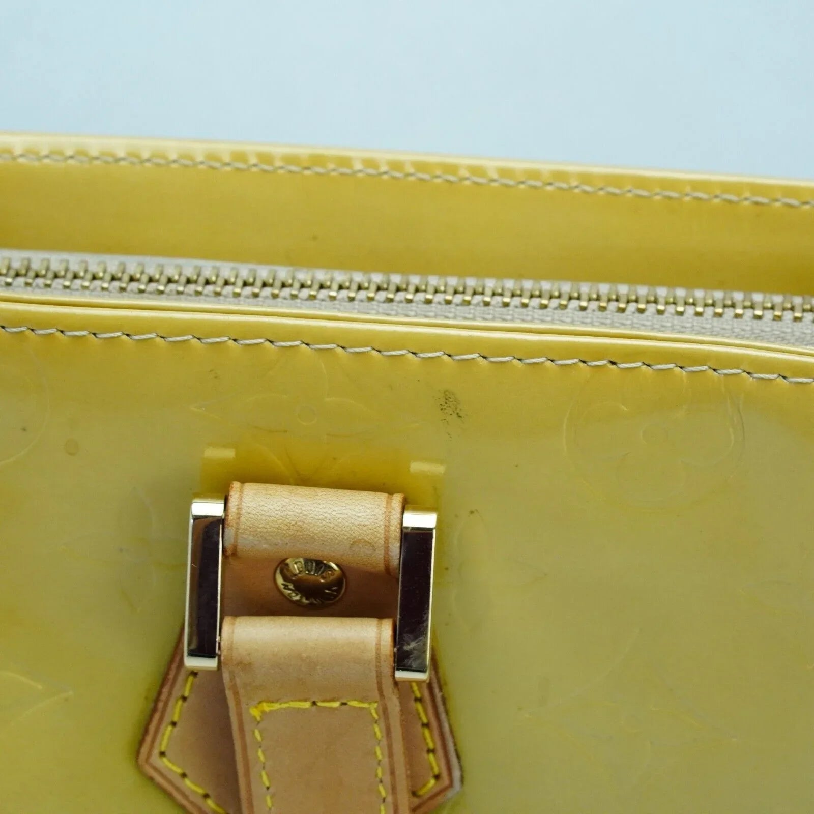 Louis Vuitton Vernis Houston Tote Bag Yellow - Lost Designer