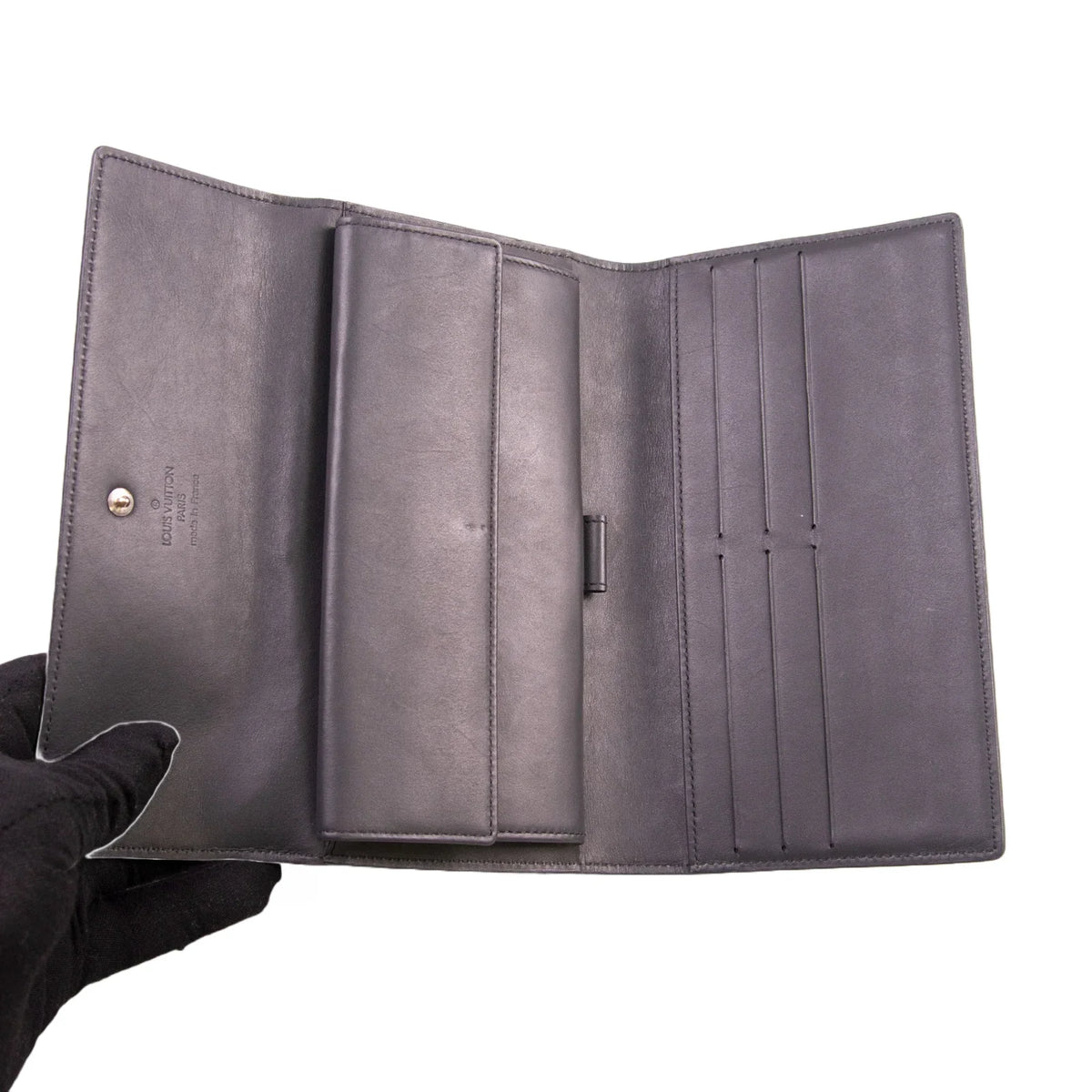 Louis Vuitton Matte Leather Portefeuille International Long Wallet - Lost Designer