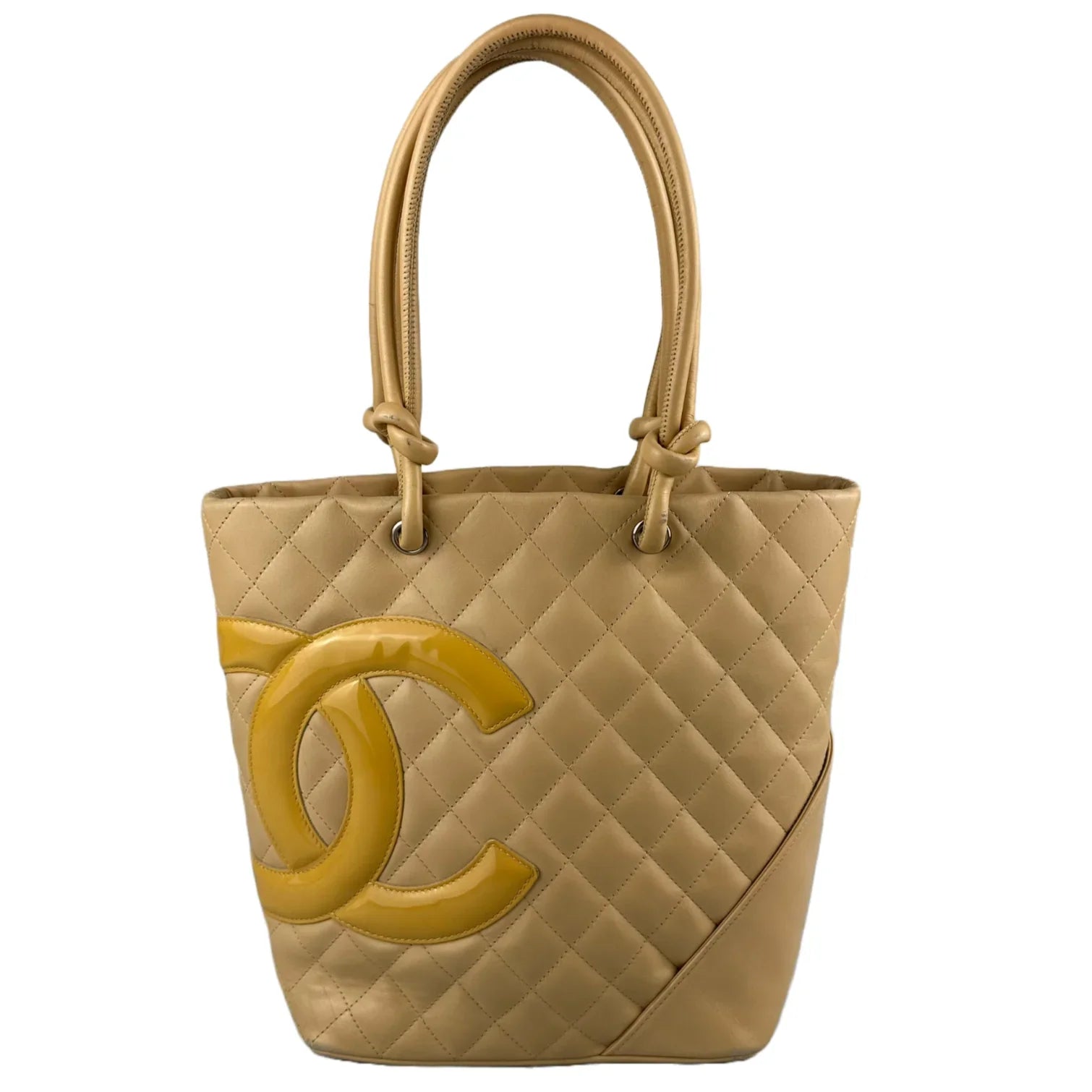 Chanel Ligne Cambon Tote Bag Mini/Small Beige - Lost Designer