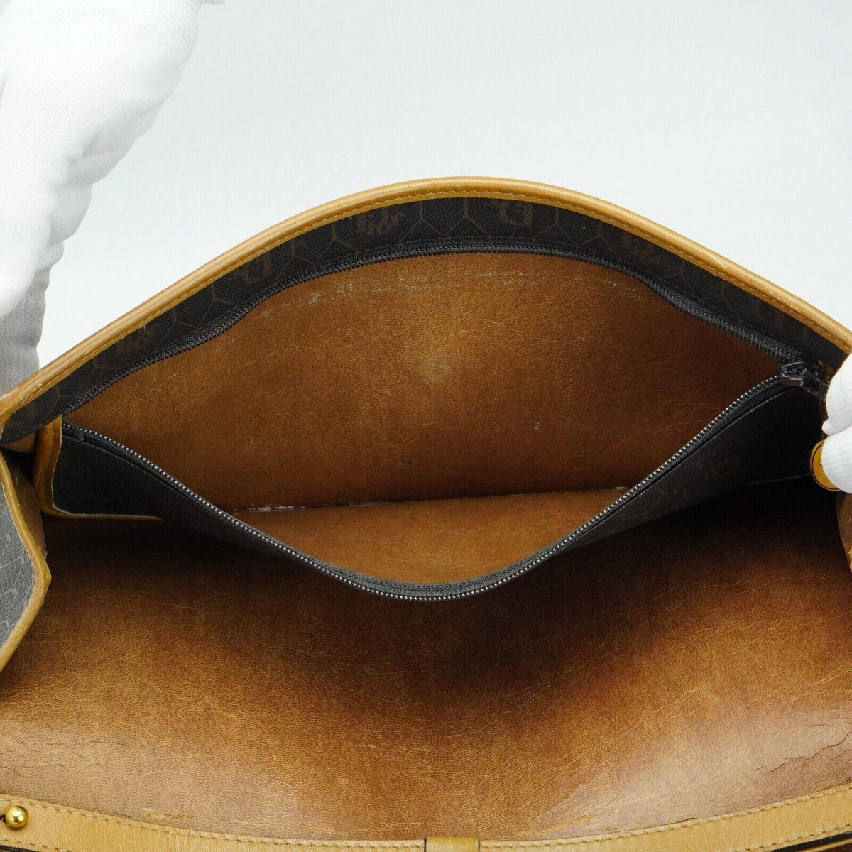 Christian Dior Crossbody x Clutch Bag Honeycomb - Lost Designer