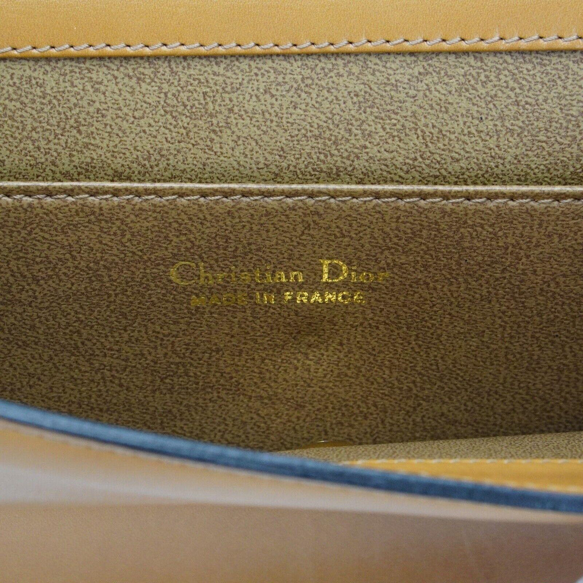 Christian Dior Leather Chain Box Bag Beige - Lost Designer