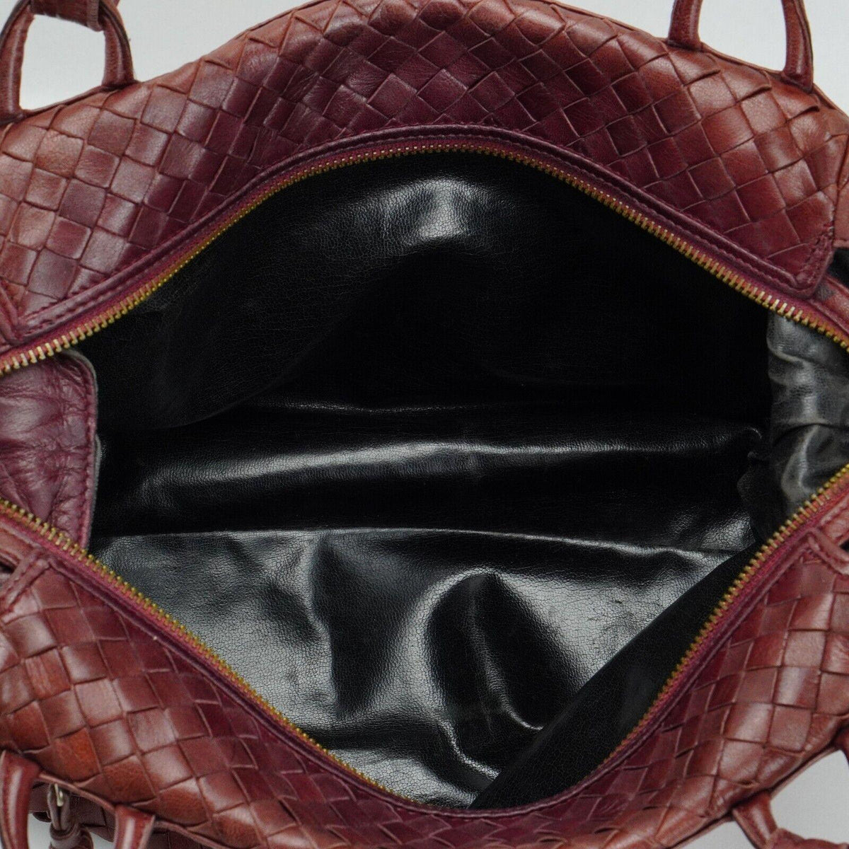 Bottega Veneta Intrecciato Leather Fold Over Shoulder Bag Brown - Lost Designer